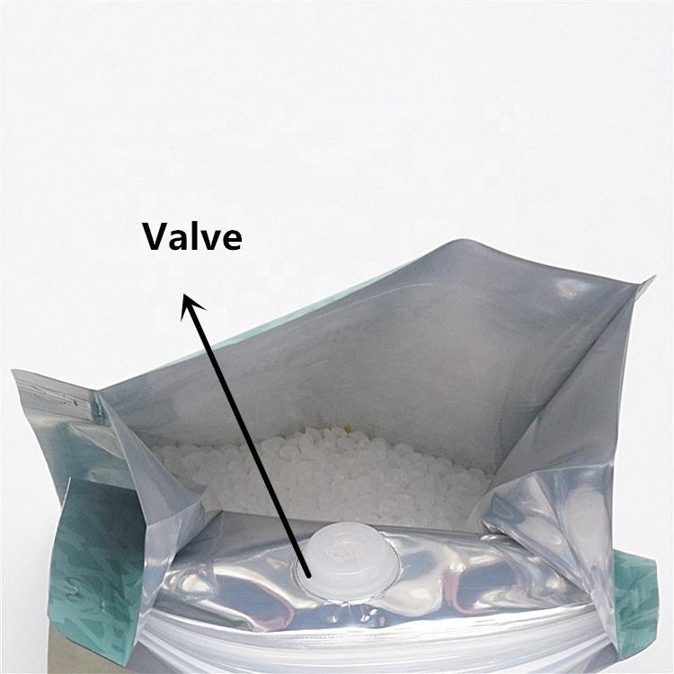 Flat Bottom Coffee Pouches With Valve for Coffee Packaging Coffee Beans Bag-2