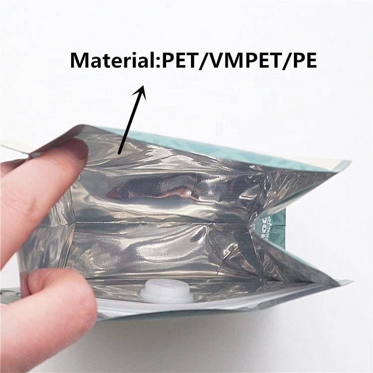 Flat Bottom Coffee Pouches With Valve for Coffee Packaging Coffee Beans Bag-3