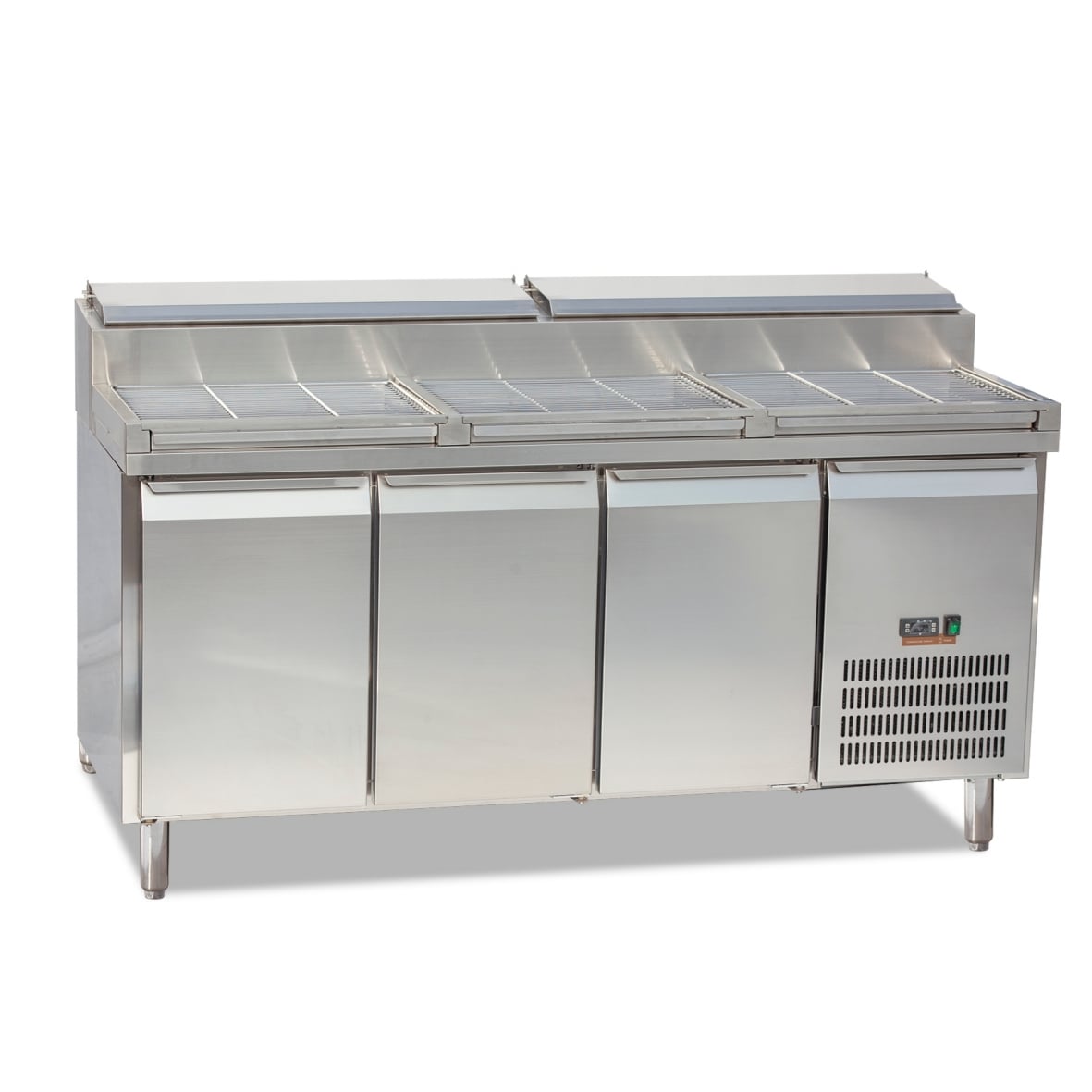 station préparatoire pour bar à salades à 3 portes et refroidissement par ventilateur — SH3000/700 & SH3000/800
