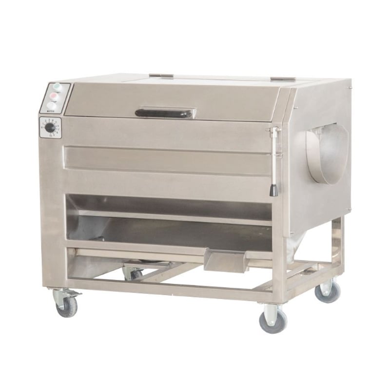 Máquina Horizontal de Descascamento e Lavagem — HLP-1500, 900 kg/h, comprimento de descascamento de 1500 mm