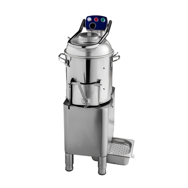Descascador de Batatas — HLP-15, 165 kg/h, aço inoxidável 304, temporizador embutido