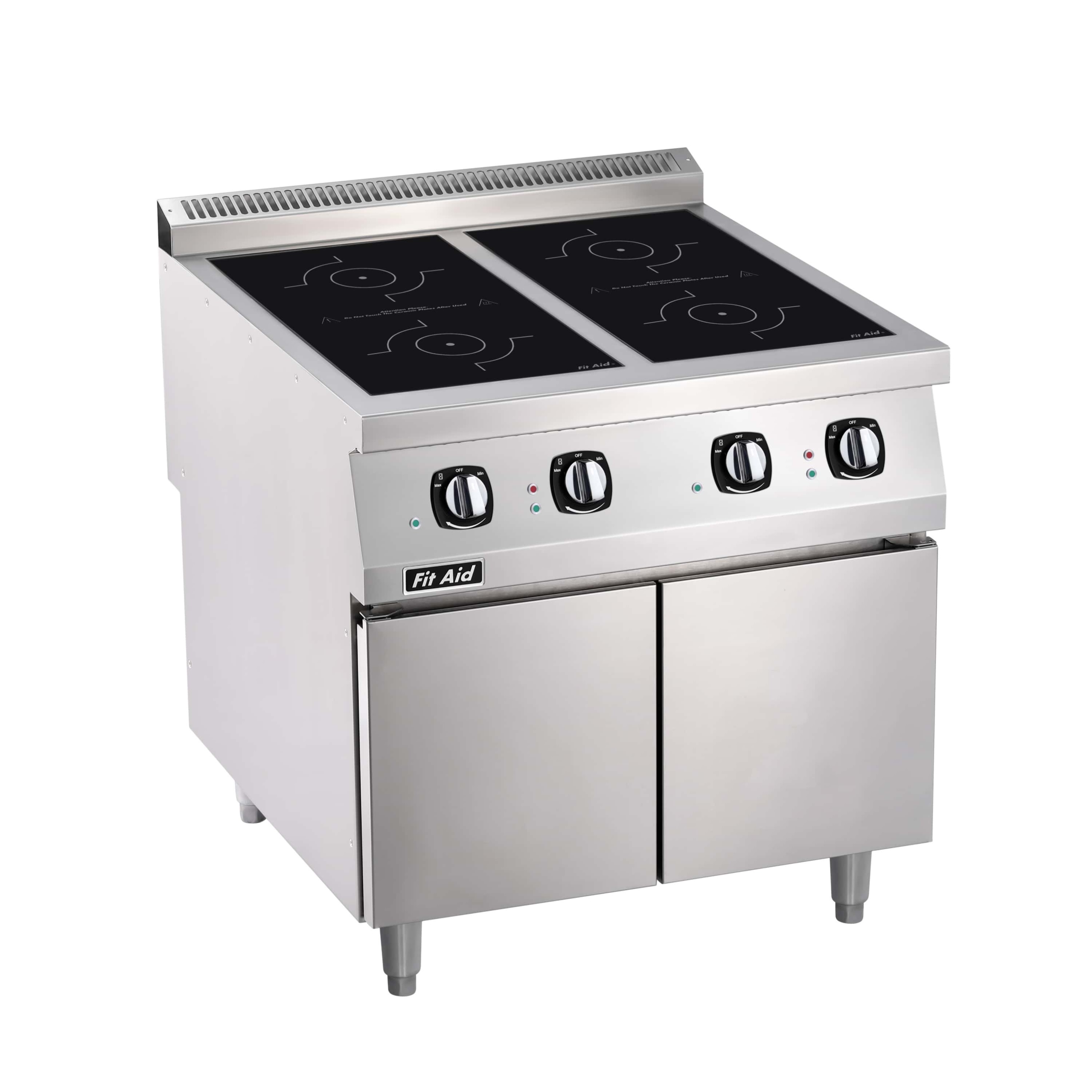 Cuisinière à induction commerciale lourde Fit Aid des séries 750/900 et fours à infrarouge