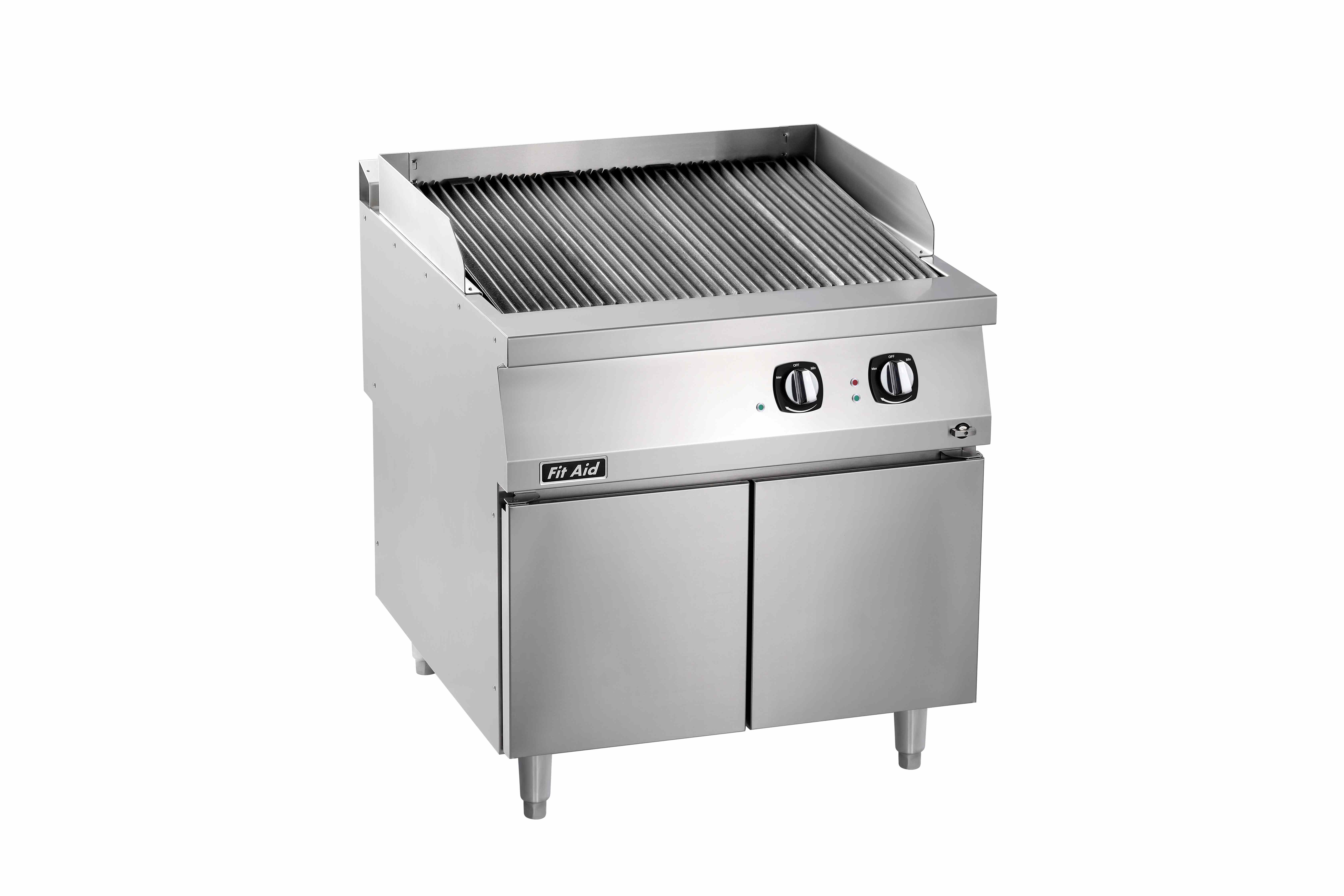 Fit Aid Heavy-Duty 750/900 Series Commercial Electric Charbroiler with Cabinet Base