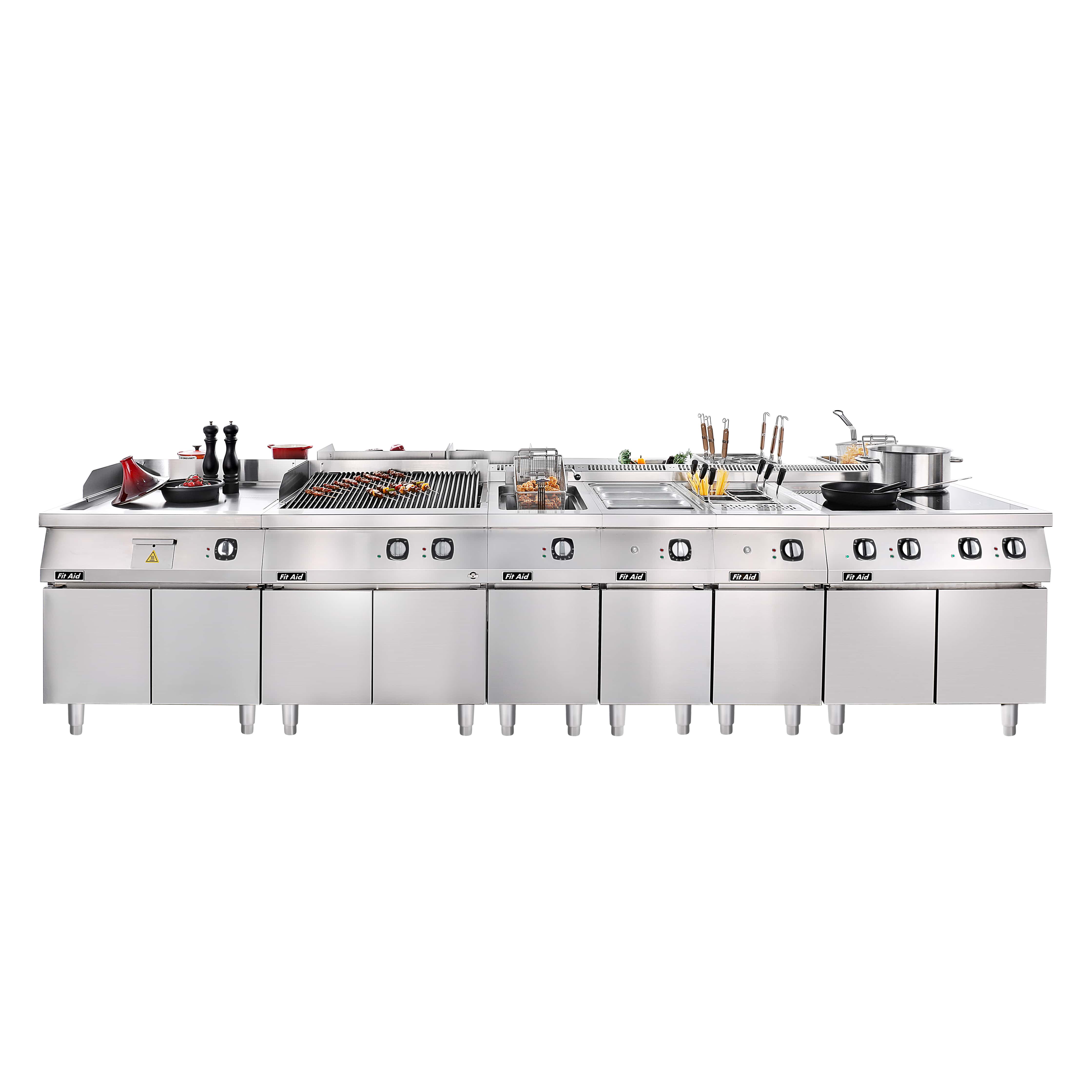 Ligne de cuisson modulaire lourde des séries 750/900 et solutions d’îlots sur mesure