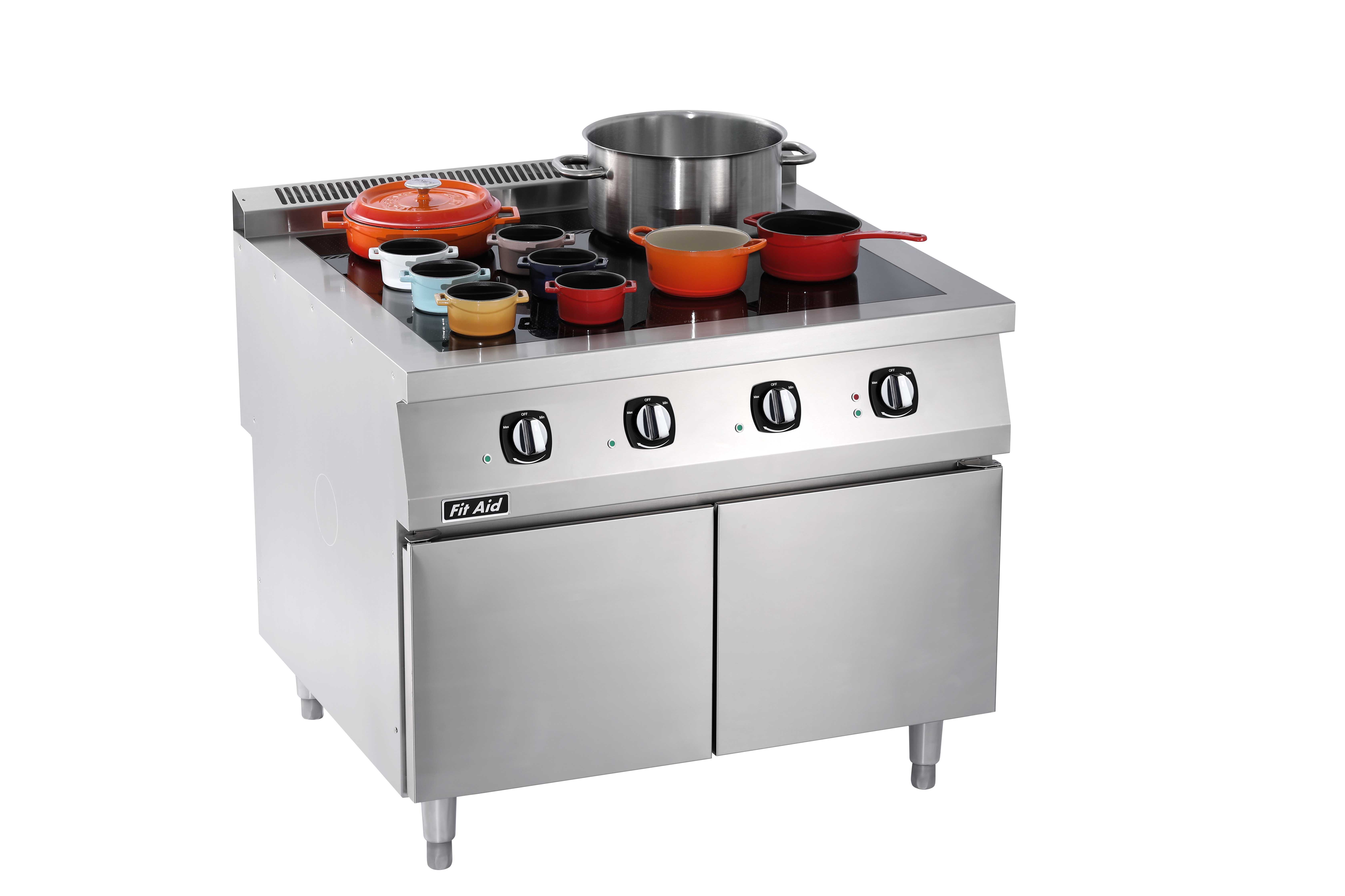 Fit Aid Heavy-Duty Commercial Free-Zone Induction Cooker & Built-In Cooktop