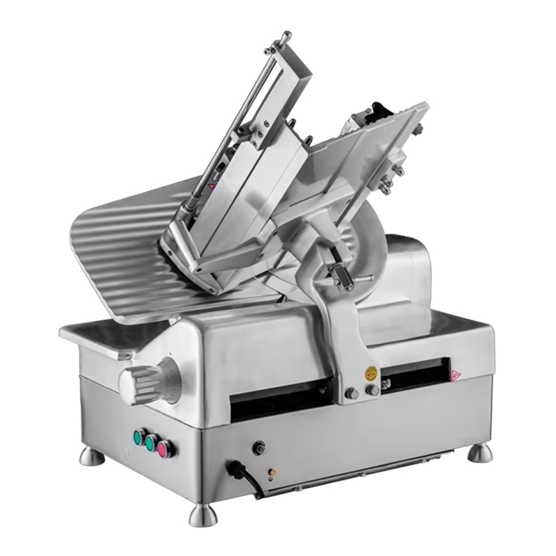 Fatiadora Automática de Carnes Congeladas — HB-320 e HB-350, lâmina de 320–360 mm, liga de alumínio-magnésio