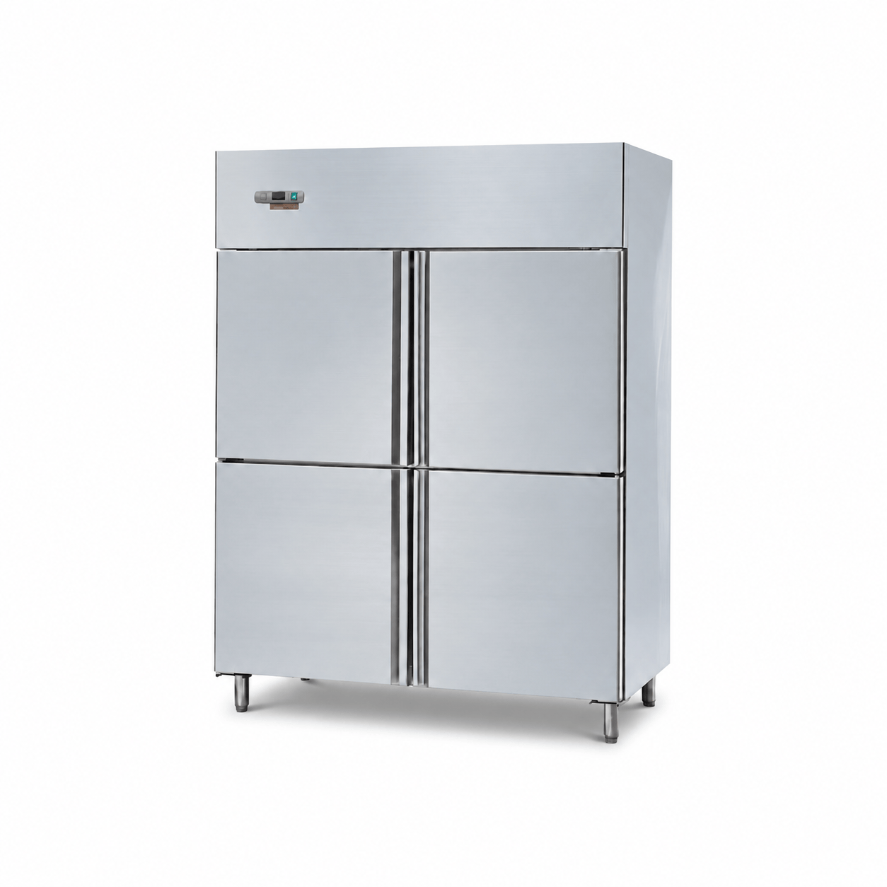 Réfrigérateur/congélateur vertical à accès frontal (série européenne, 1250 L) — Isolation de 70 mm, tablettes GN supportant 30 kg, acier inoxydable 304, certifiés CE