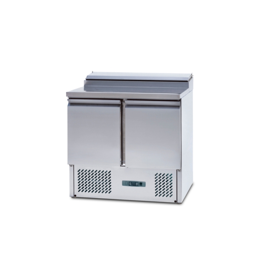 banc de travail pour salades à refroidissement statique à deux portes — S900STD / PS900 / PS200