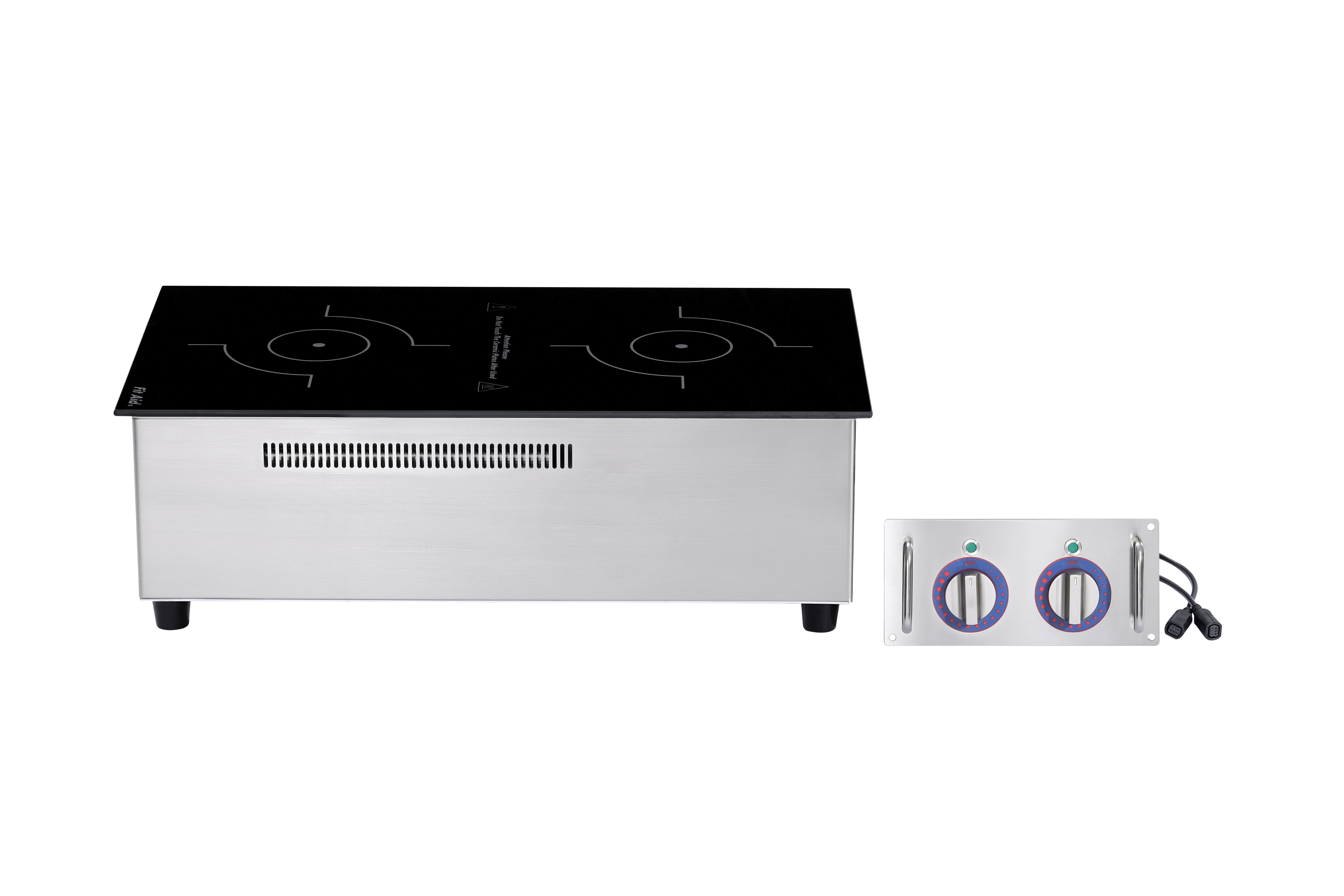 Cooktop de indução comercial embutido Fit Aid (controle tátil sem moldura)