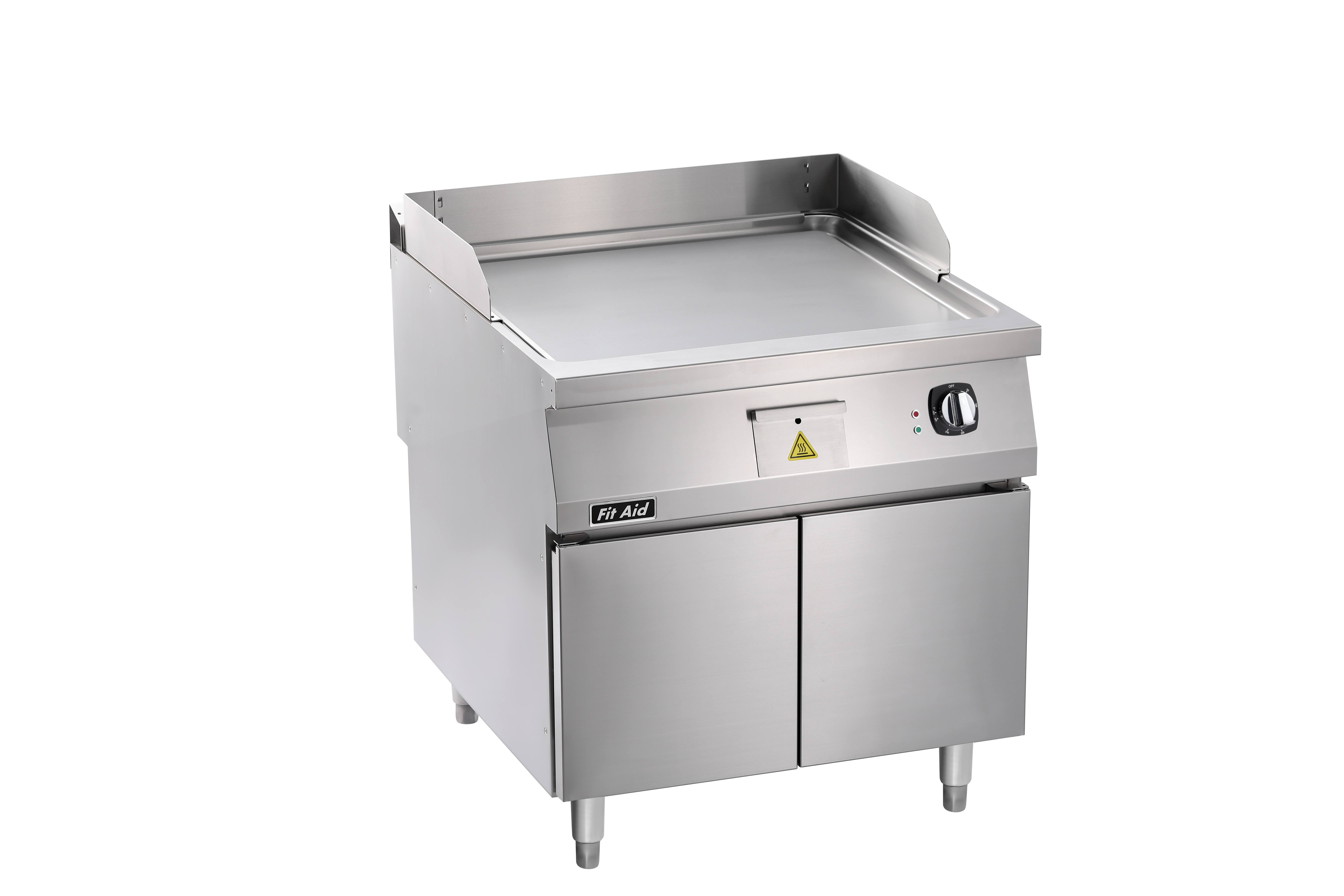 Fit Aid Heavy-Duty 750/900 Series Commercial Electric Griddle with Cabinet Base
