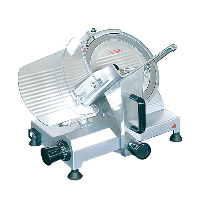 Fatiadora Semi-Automática Econômica — HBS-250A / HBS-300A, alumínio fundido sob pressão com pintura em forno