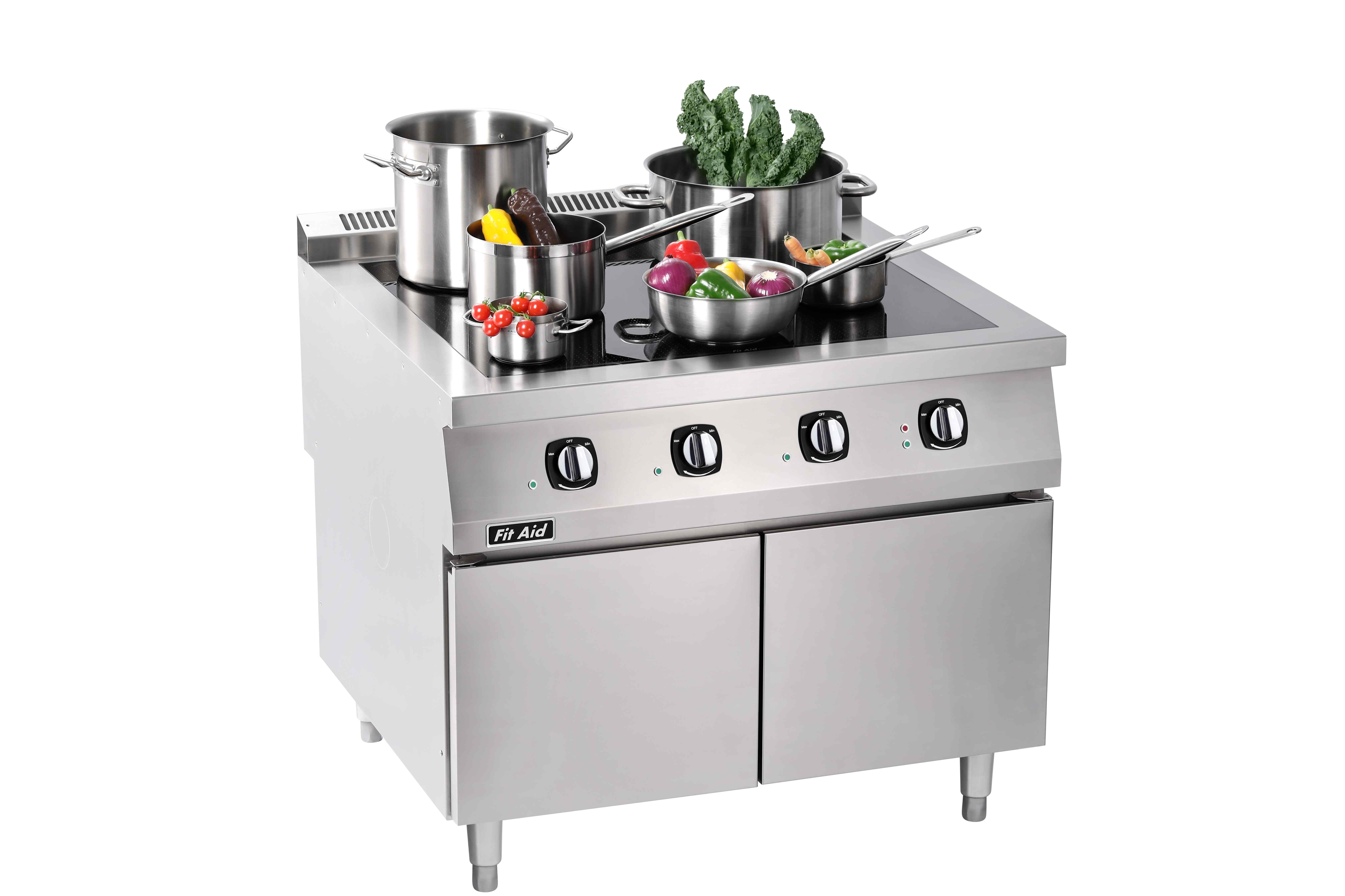 Fit Aid Heavy-Duty Commercial Free-Zone Induction Cooker & Built-In Cooktop
