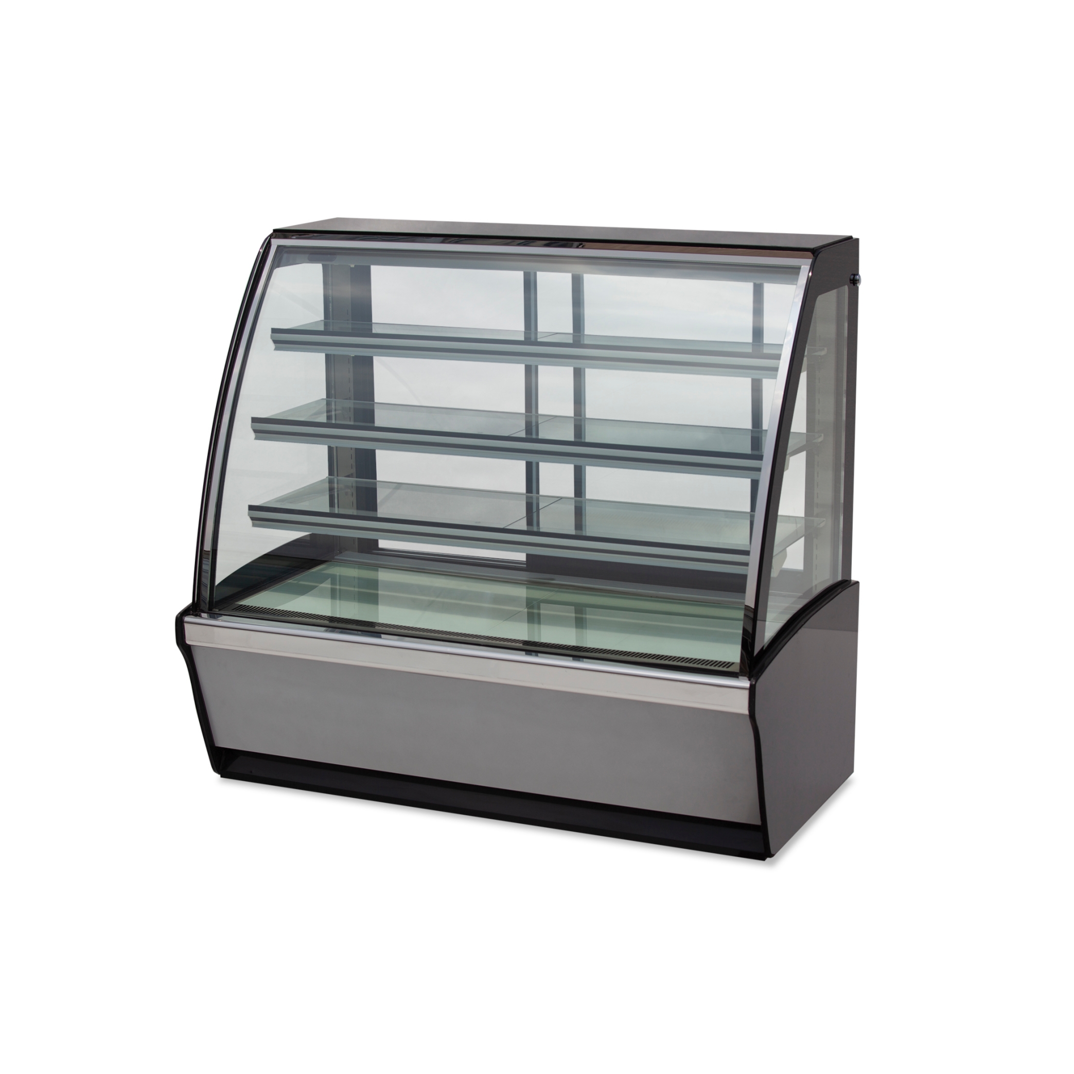 vitrine chauffante européenne à quatre niveaux pour gâteaux — 390-700 L, régulateur mécanique, +30 à +60 °C