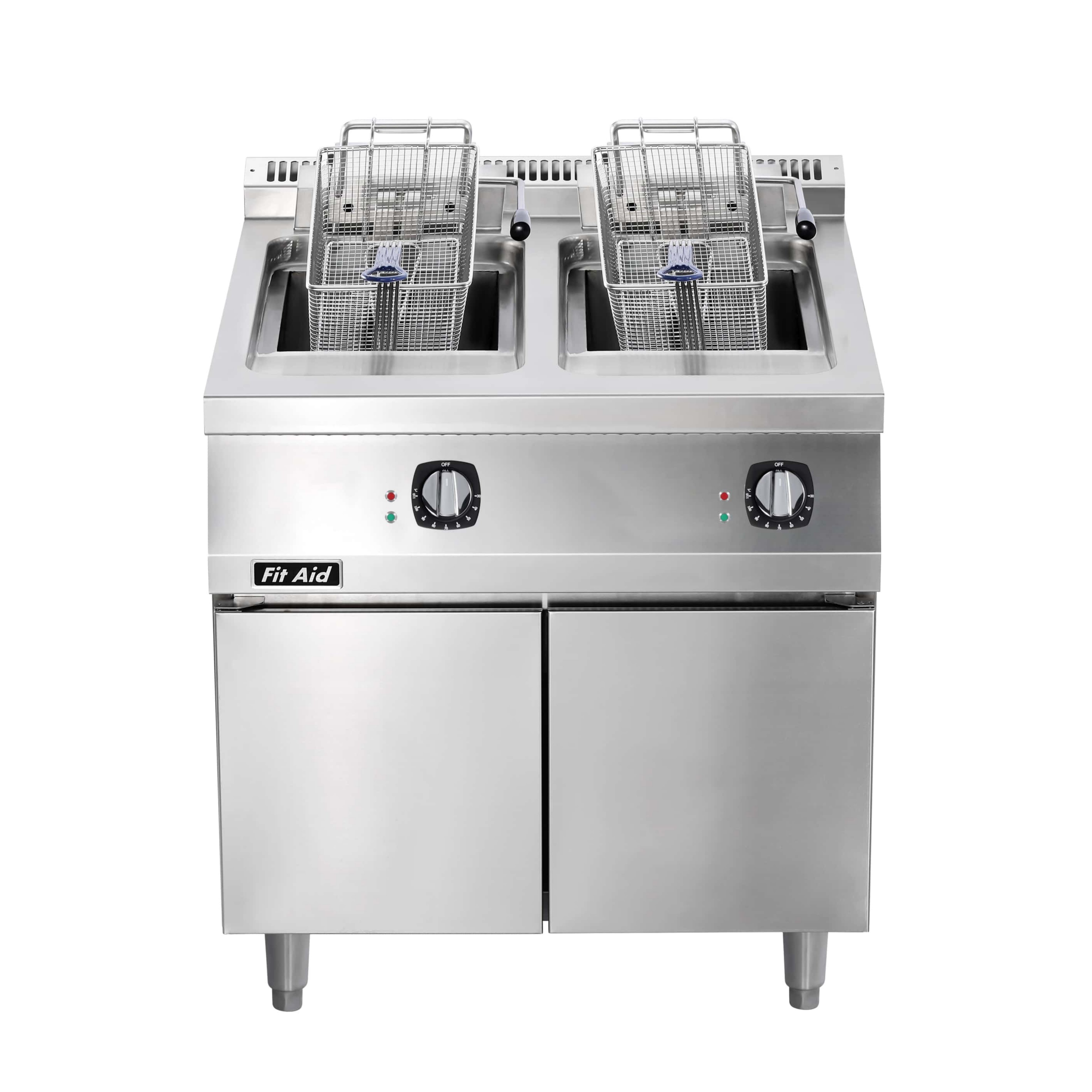 Friteuse électrique commerciale robuste Fit Aid série 750/900 avec socle armoire