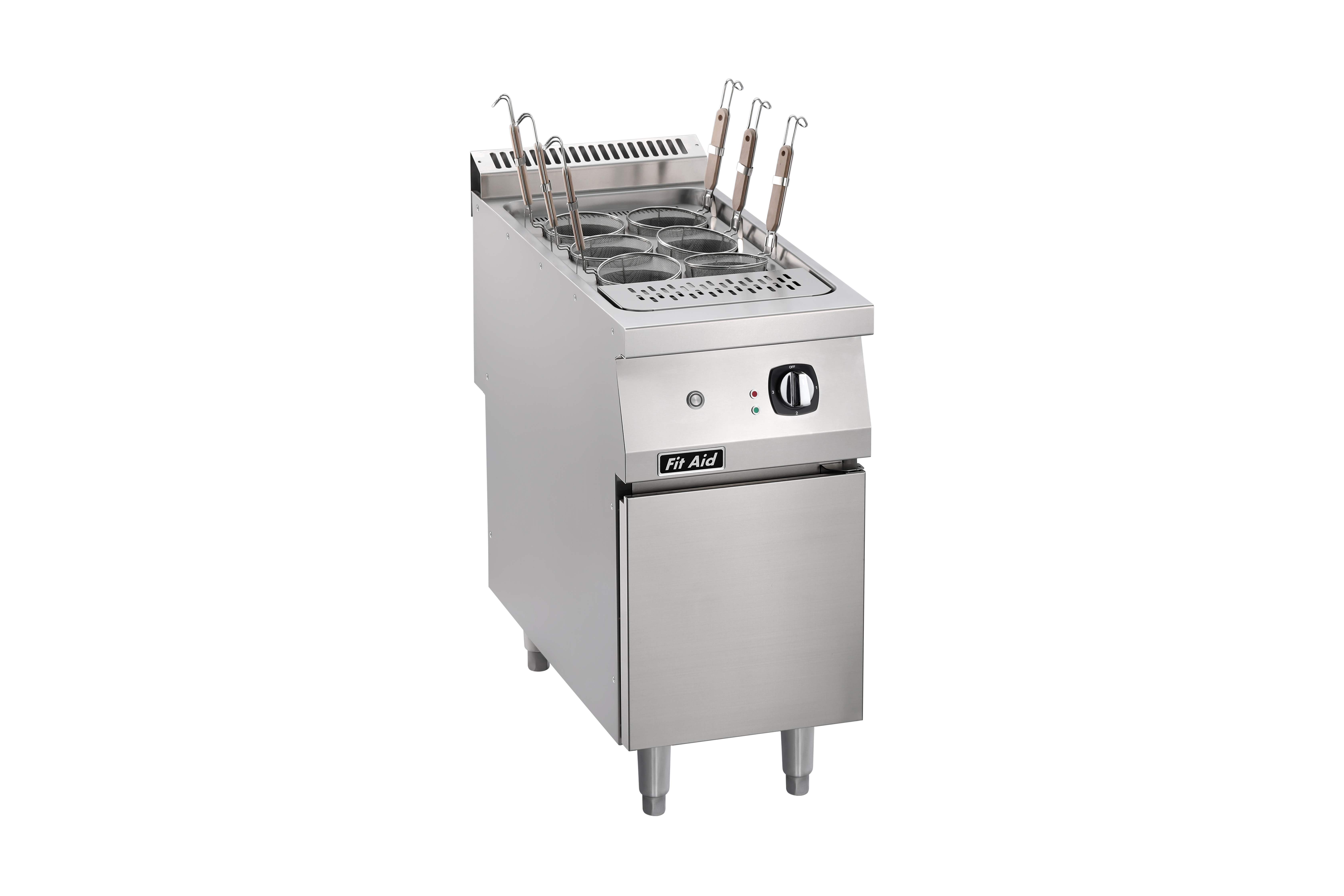 Fit Aid Heavy-Duty 750/900 Series Commercial Electric Noodle Boiler with Cabinet Base