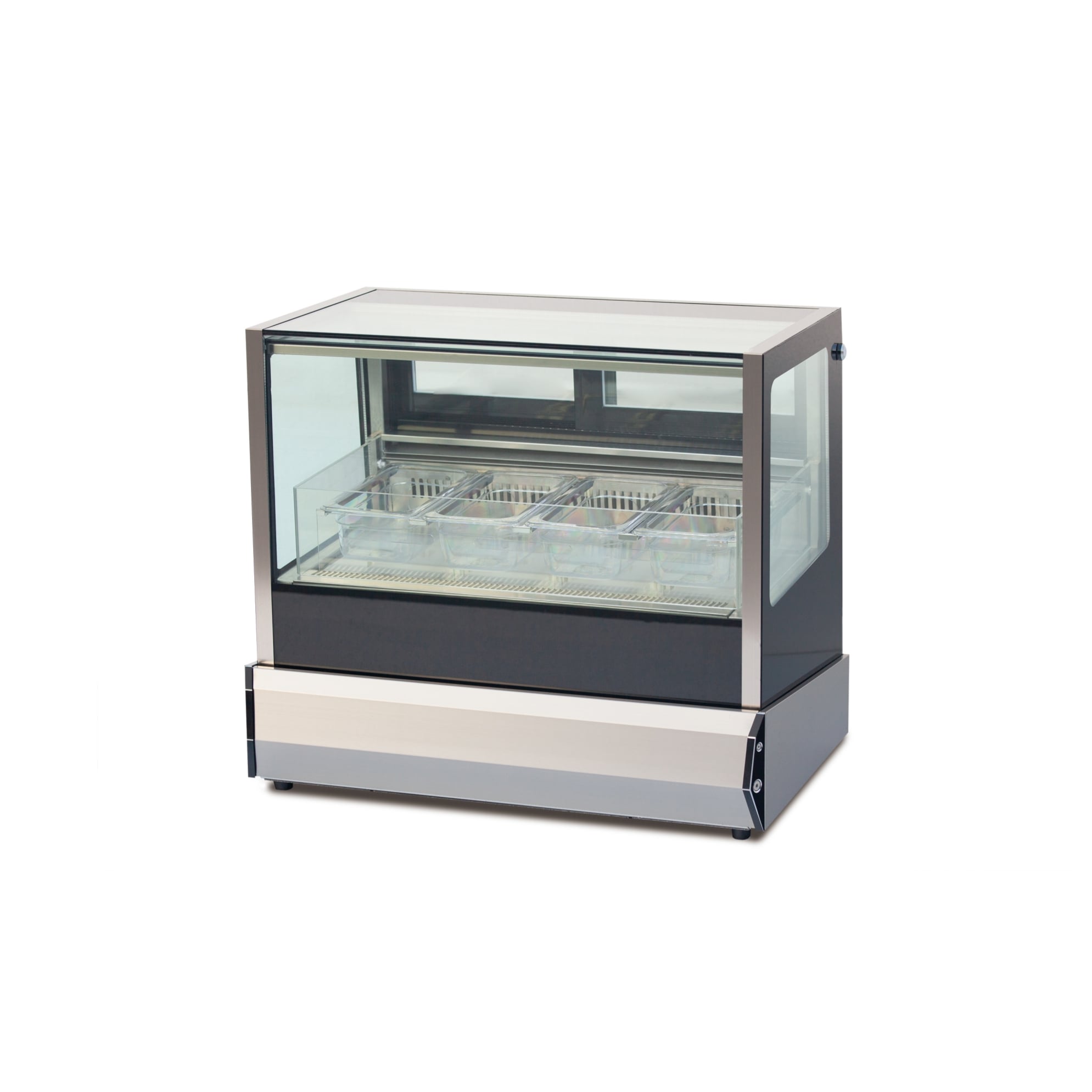 Vitrine rectangulaire sur comptoir pour glaces — 15-31 L, refroidissement par ventilateur, compresseur Danfoss