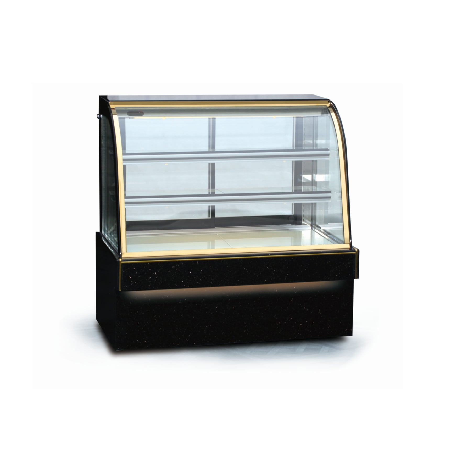 vitrine d’affichage de gâteaux à 3 niveaux et simple arc — 282-745 L, refroidissement par ventilateur, compresseur Secop