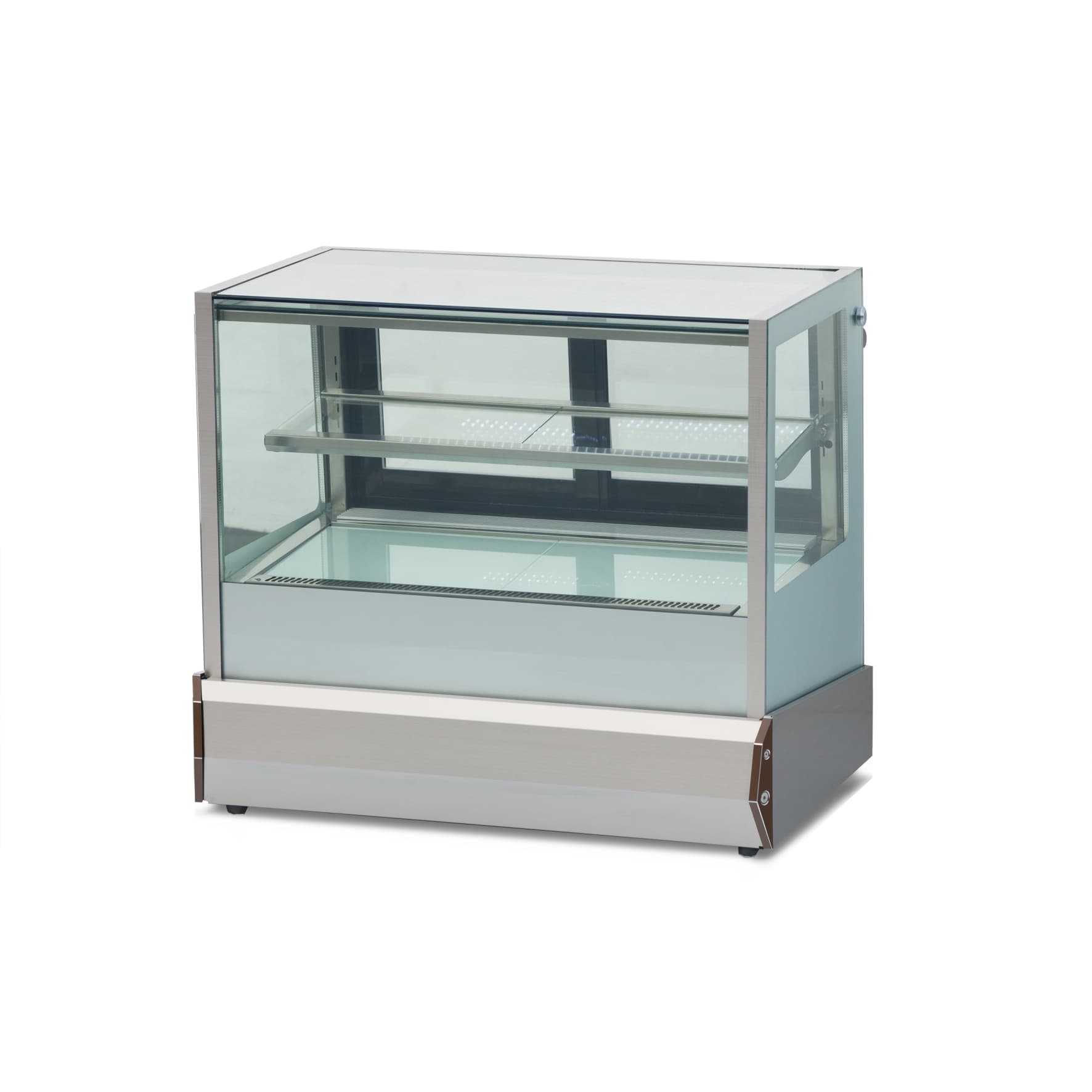 Vitrine réfrigérée pour gâteaux sur comptoir — 70-170 L, refroidissement par ventilateur, compresseur Danfoss