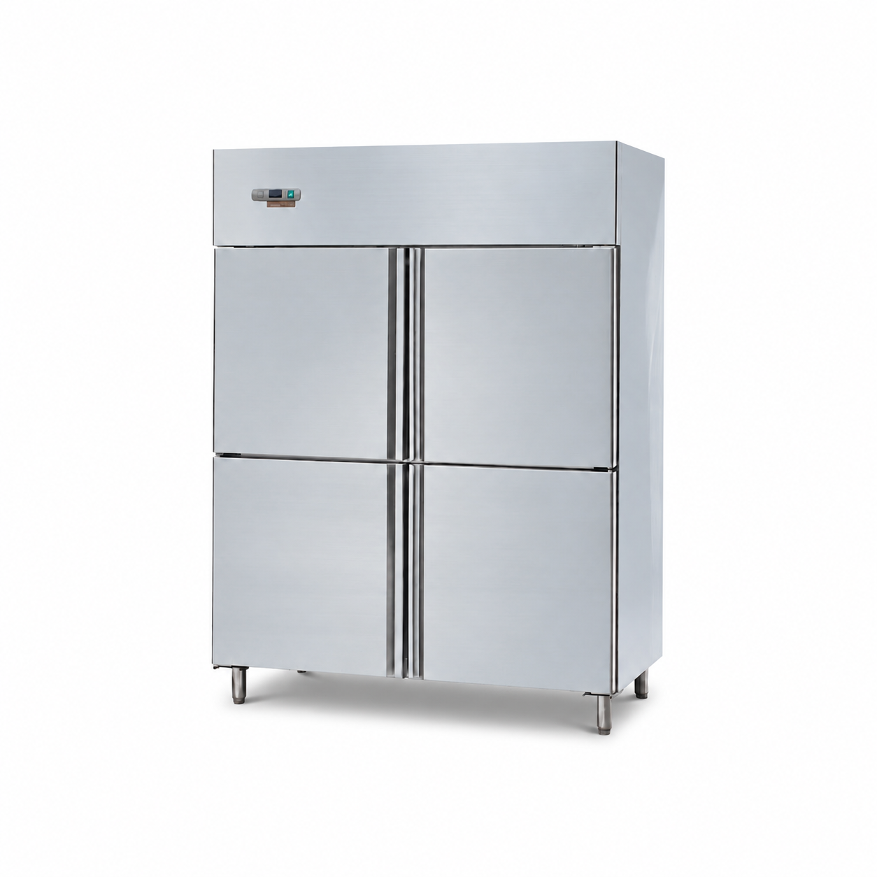 Double-door reach-in kusurin da kusurin da / freezer (European Series, 1250L) — 70mm insulation, 30kg GN shelves, 304 stainless steel, CE-certified