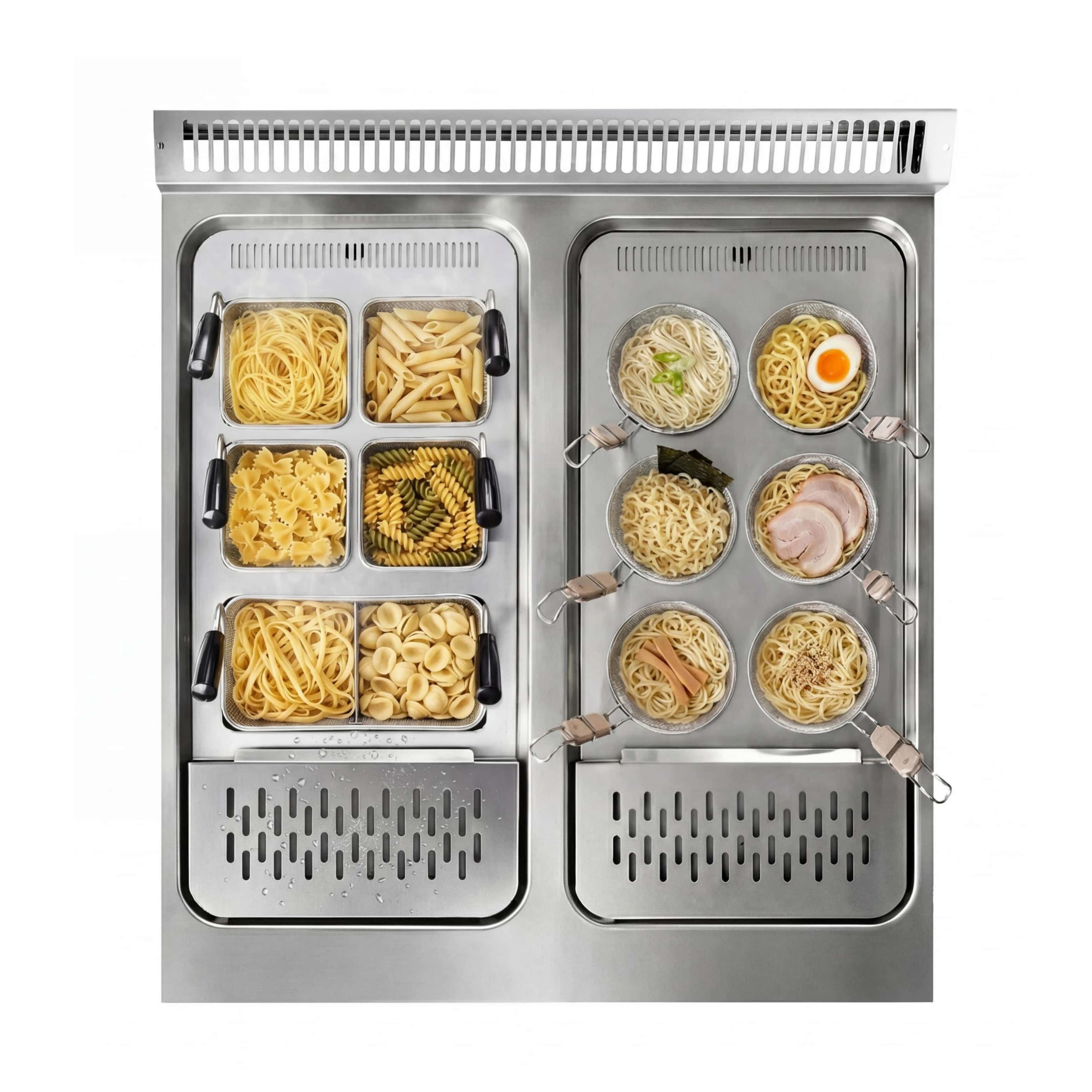 Cuiseur à pâtes électrique commercial lourd Fit Aid des séries 750/900 avec socle armoire