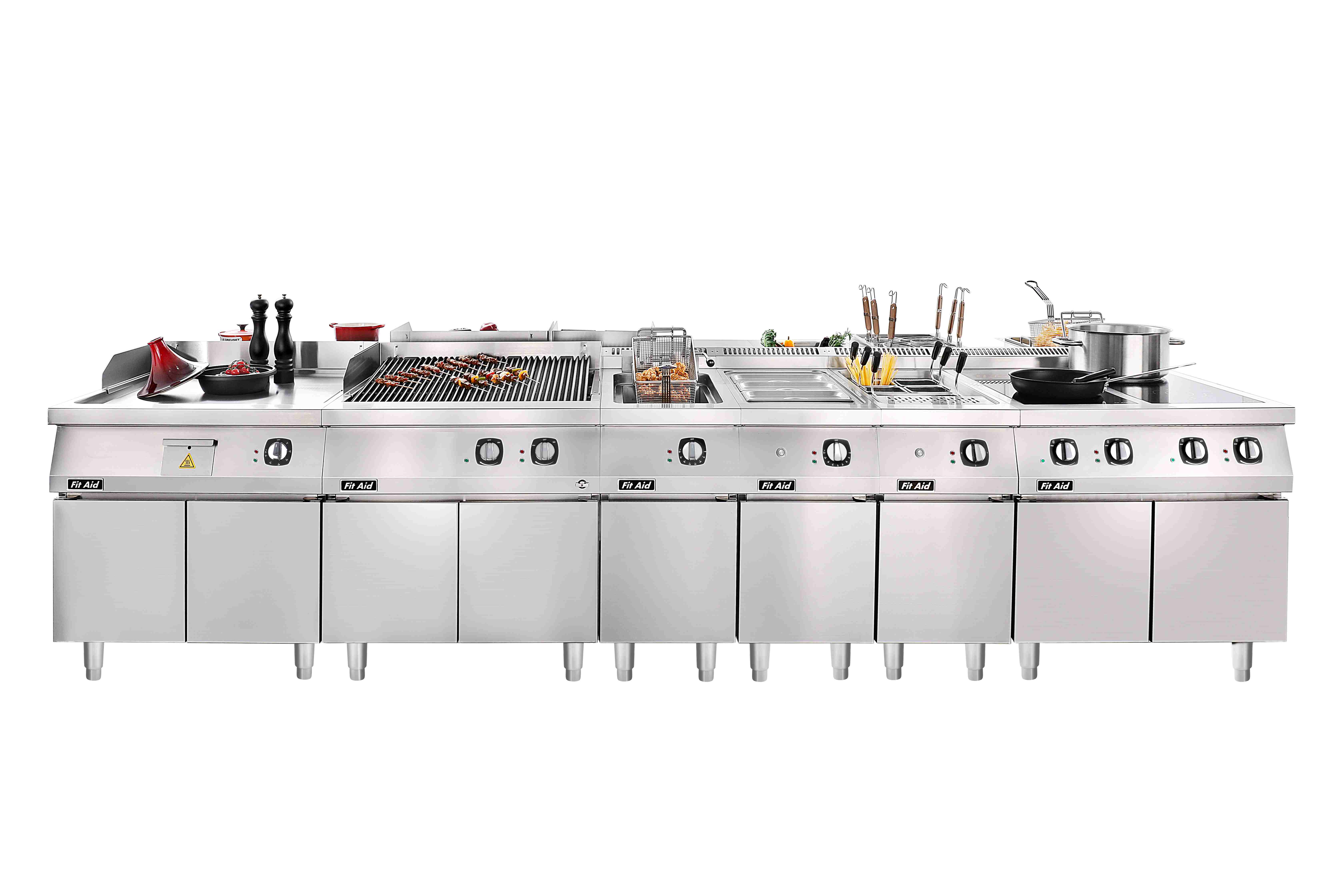 Heavy-Duty 750/900 Series Modular Cooking Line & Custom Island Solutions