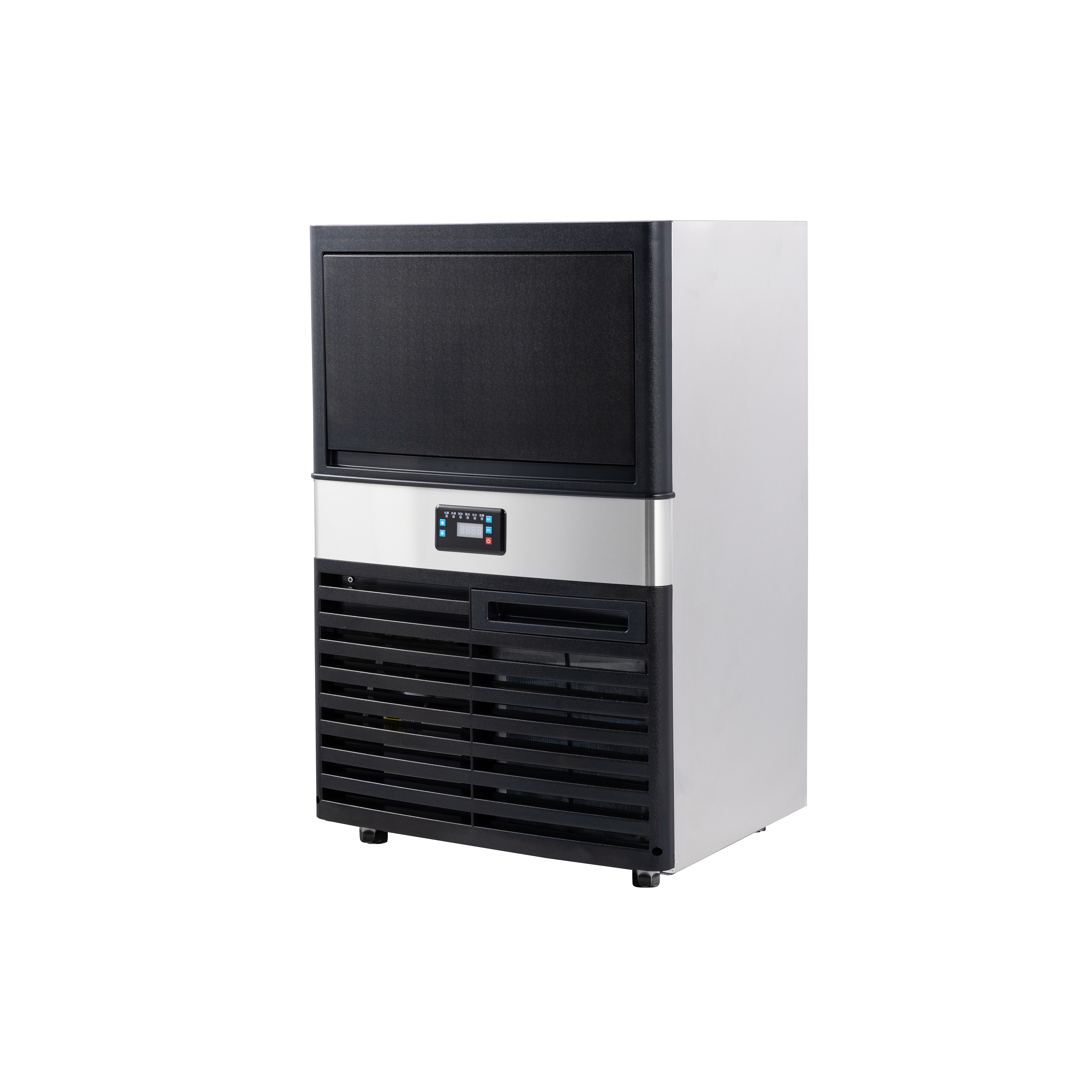 Máquina compacta de hielo cúbico con depósito (Serie Económica) — KD-65/KD-80/KD-120, 30–55 kg/24 h