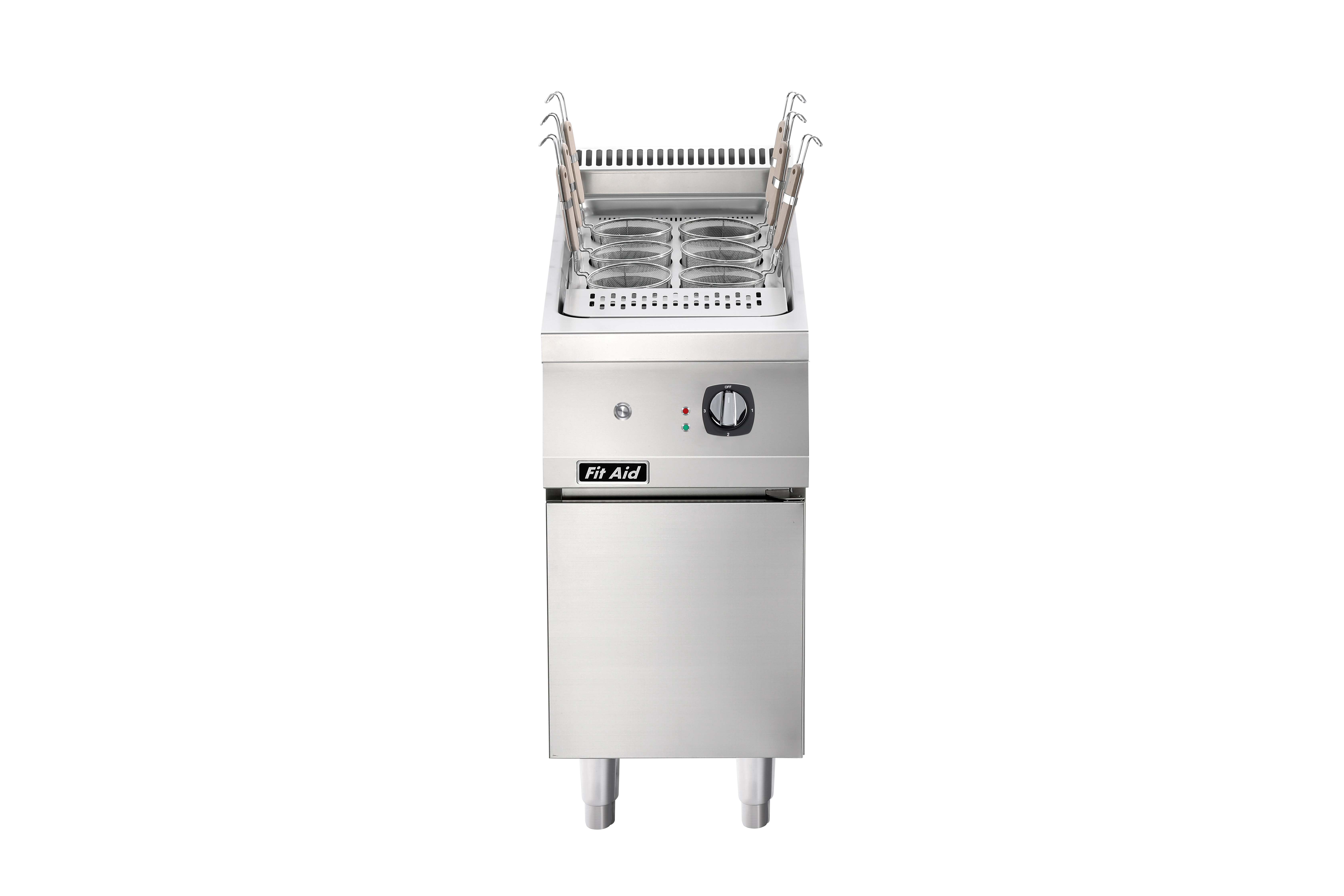 Fit Aid Heavy-Duty 750/900 Series Commercial Electric Noodle Boiler with Cabinet Base