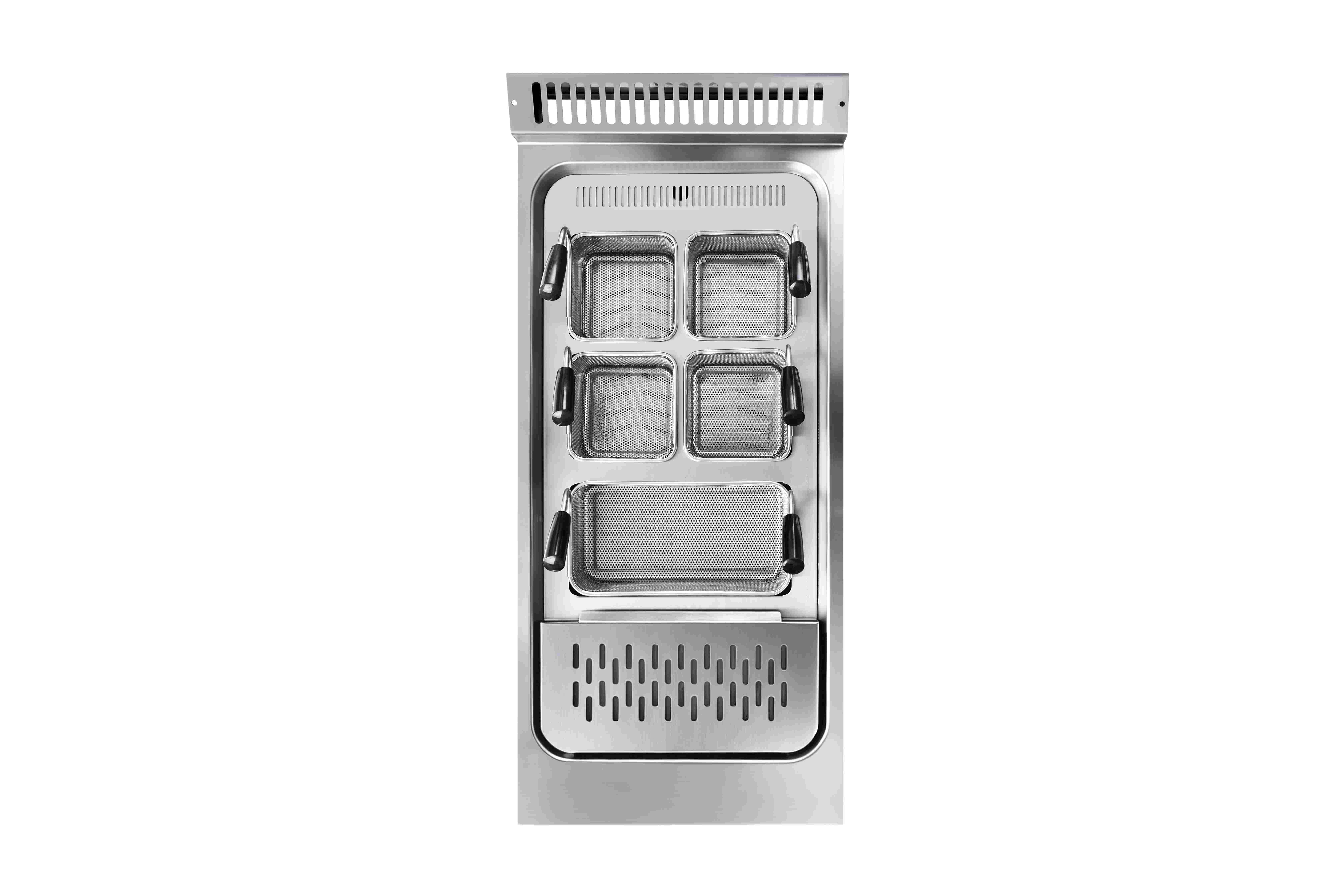 Fit Aid Heavy-Duty 750/900 Series Commercial Electric Pasta Cooker with Cabinet Base