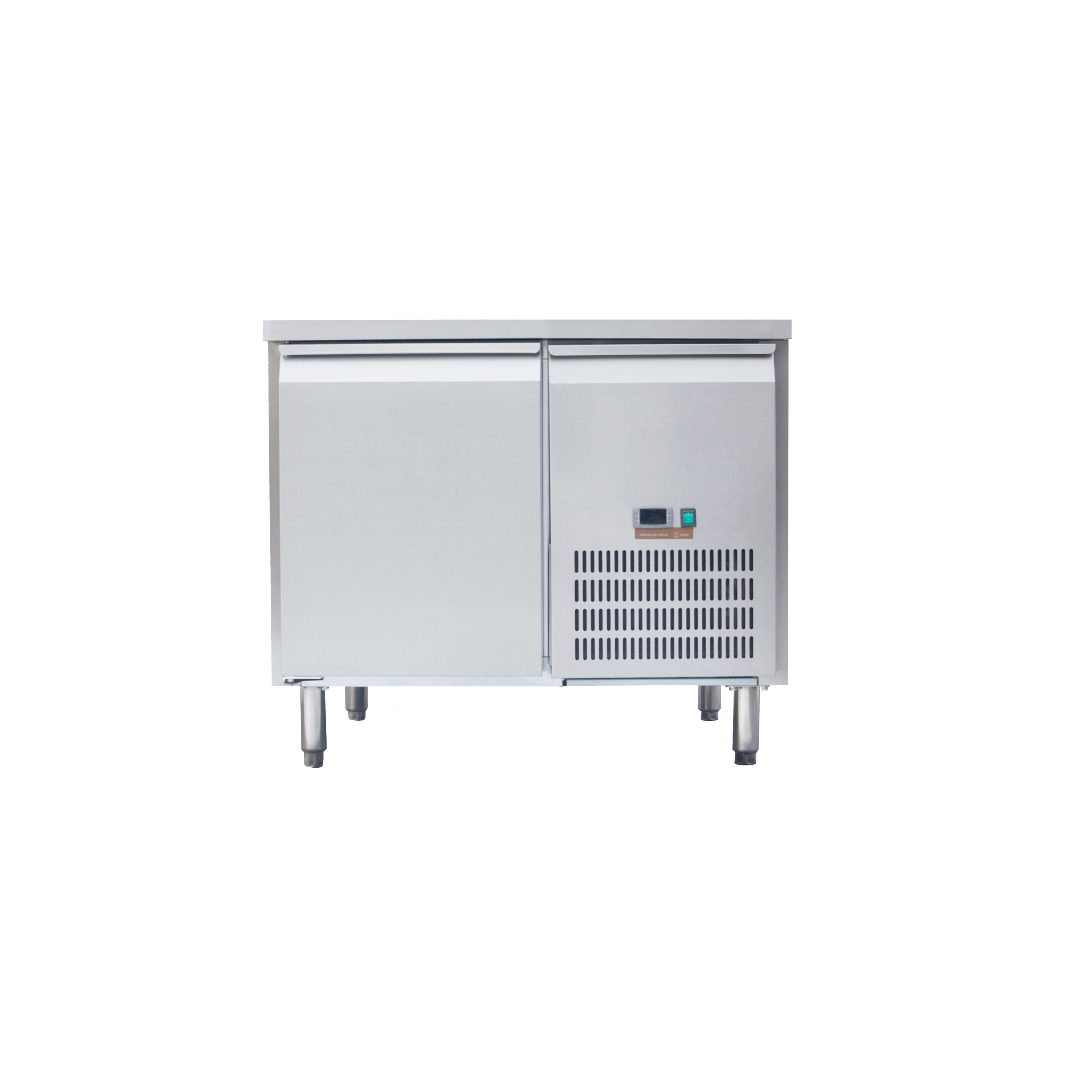 réfrigérateur et congélateur sous-comptoir à ventilation monoporte — Acier inoxydable 304, certifié CE