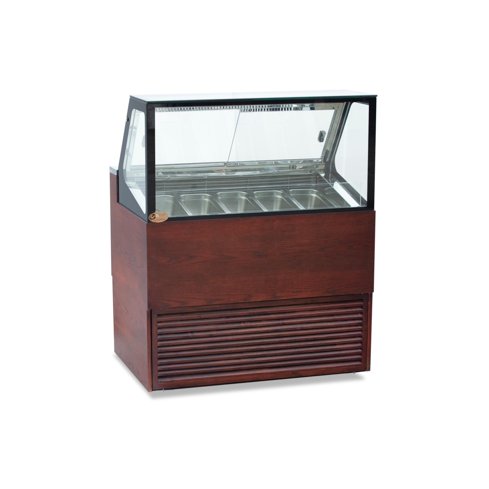 Vitrine commerciale à glaces monocouche — 25,8 à 42 L, refroidissement par ventilateur, compresseur Tecumseh