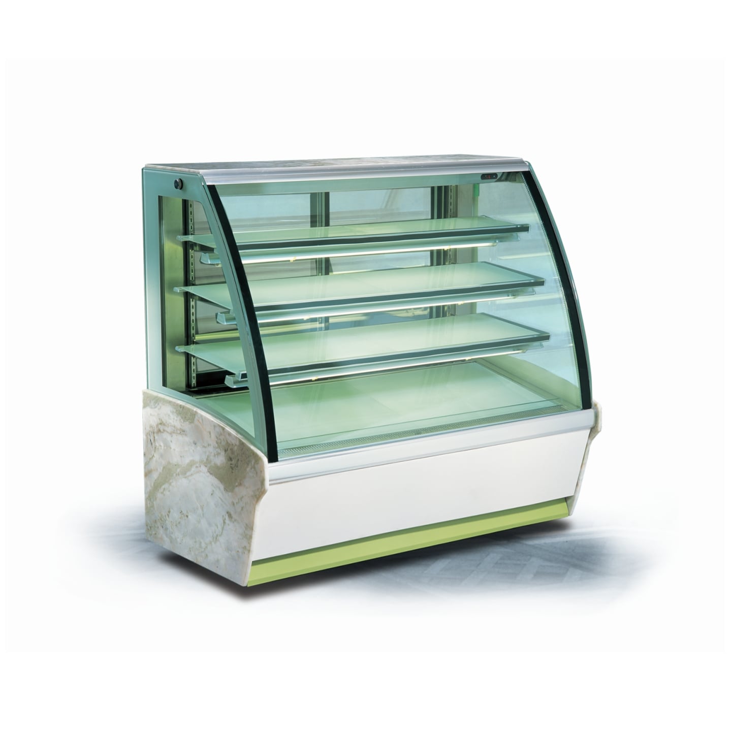 vitrine chauffante européenne à trois niveaux pour gâteaux — 292-505 L, vitrine chauffante, thermostat mécanique