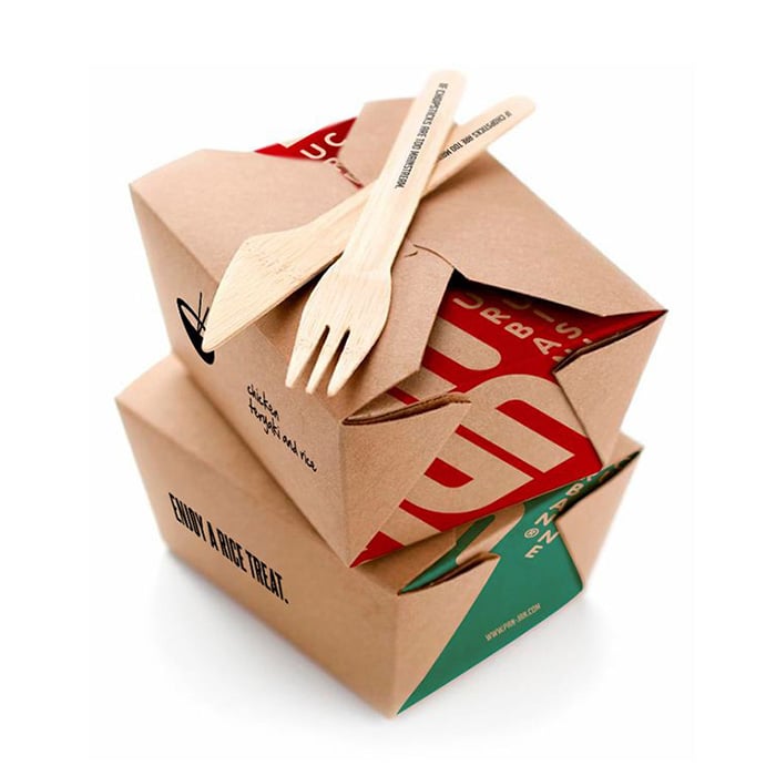 Niestandardowe logo Pudełka z papieru kraft do pakowania żywności