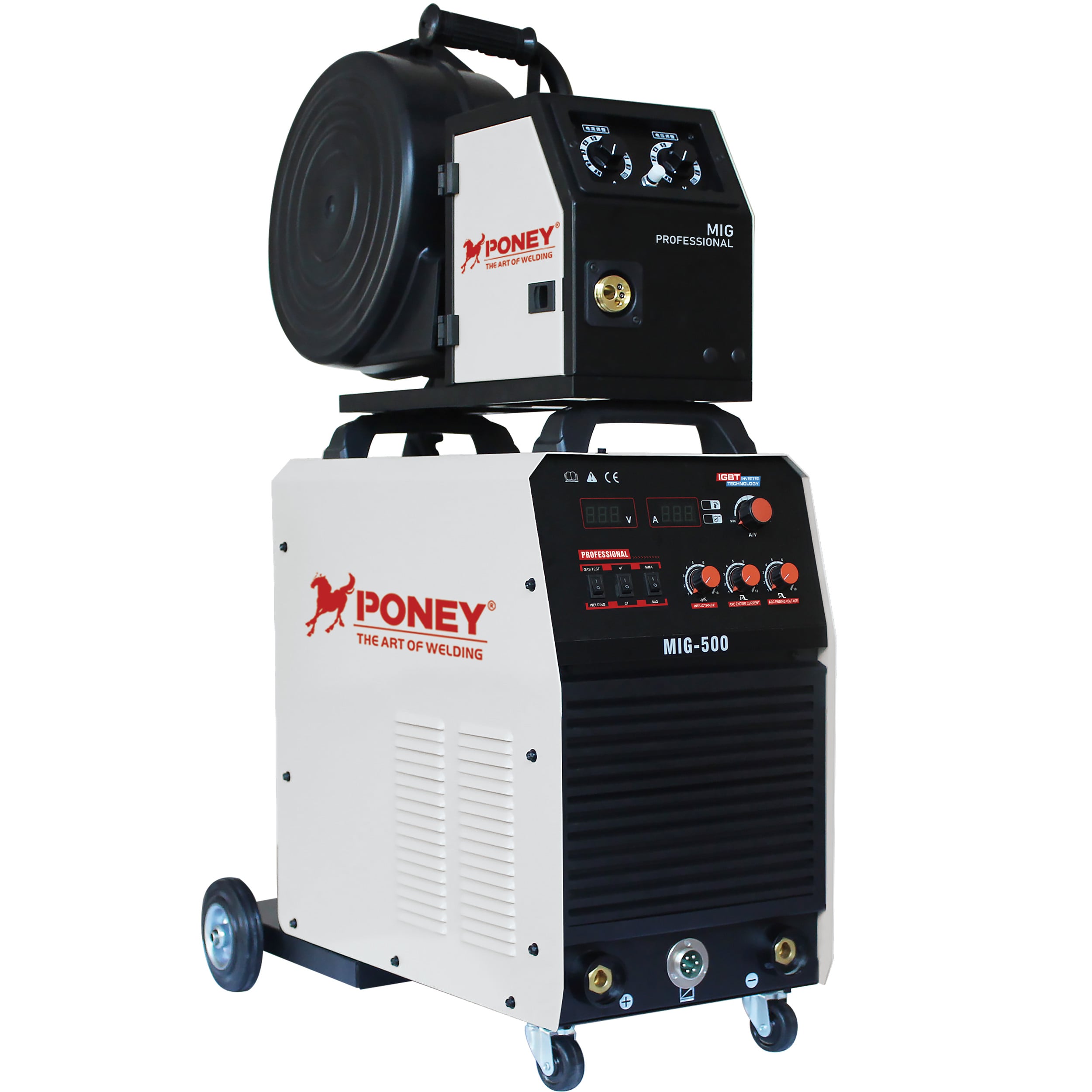 máquina de soldadura MIG industrial 380V Mig-350/Mig-500 con alimentador de cable separado, multifuncional con protección de gas CO2, soldadora MIG/MAG