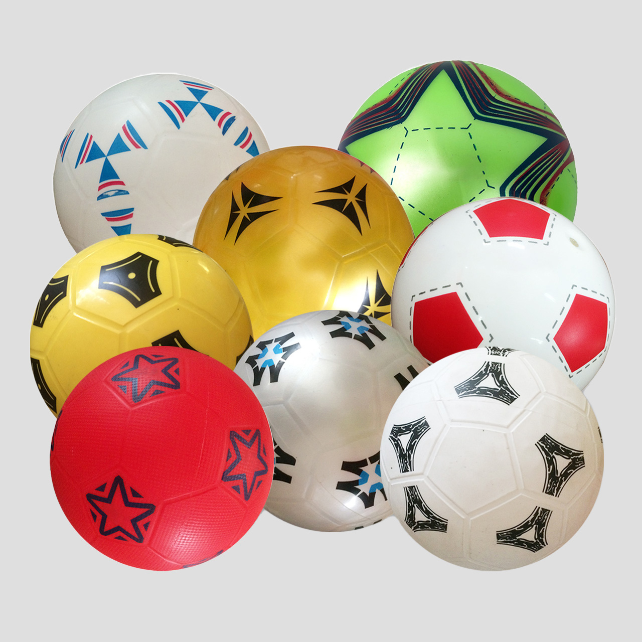 MOZURU Multicolour PVC Soccer Ball