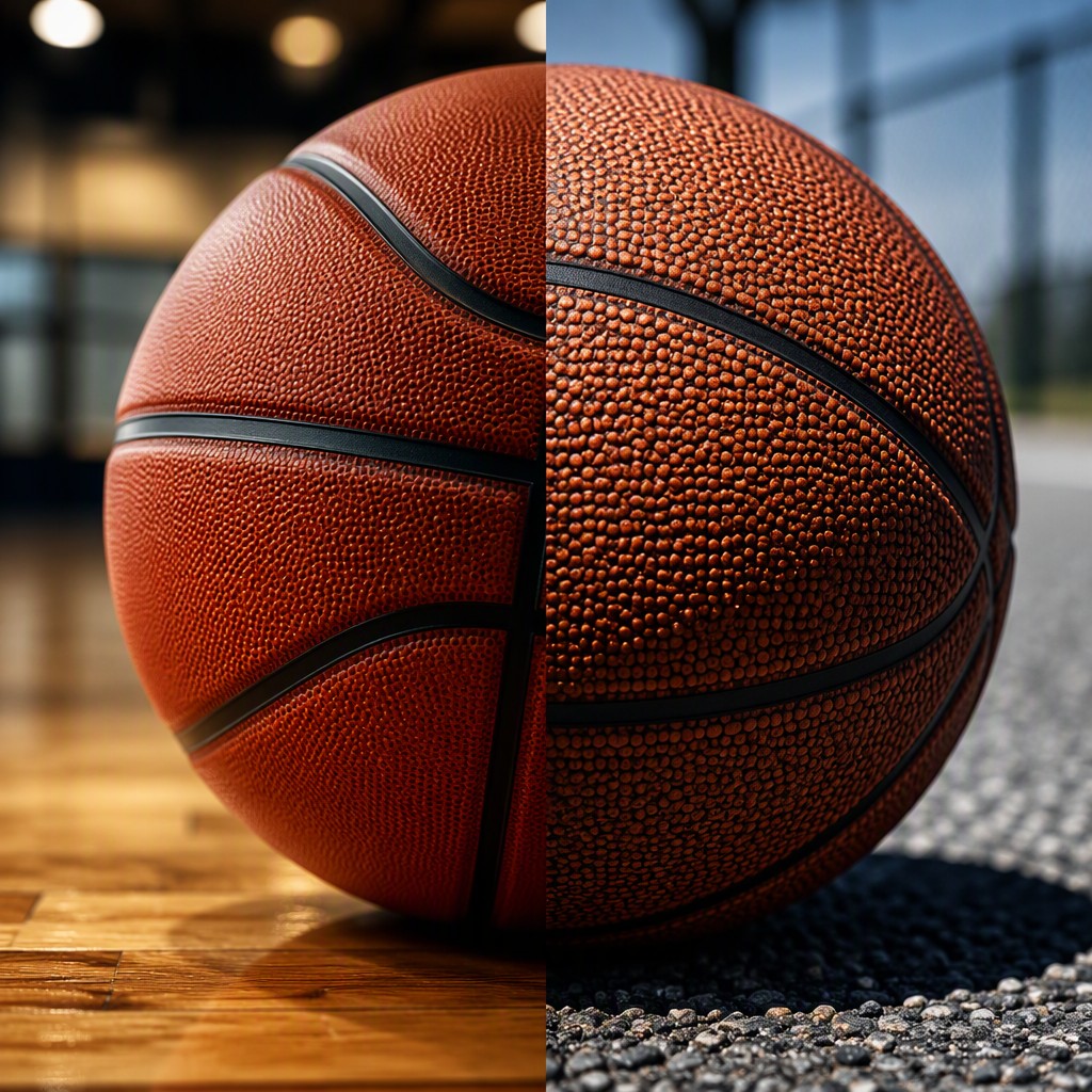 Indoor vs. Outdoor Basketballs: Scientific Matching of Material Texture and Grip