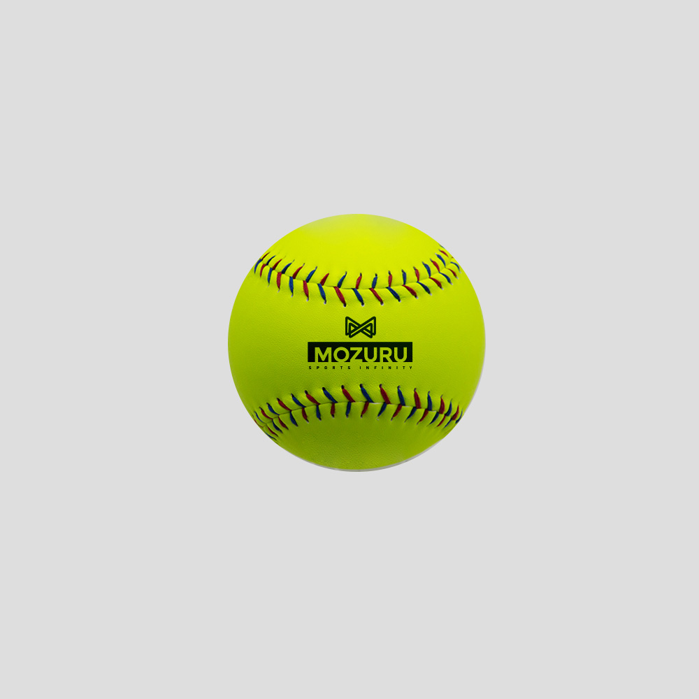 MOZURU Genuine Leather + Cork Core Softball For Competition