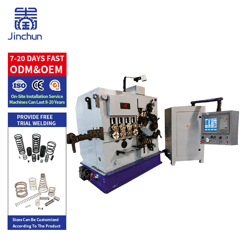 5 Axis CNC Agriculture Rake Spring Coiler for Heavy-Duty Spring Production