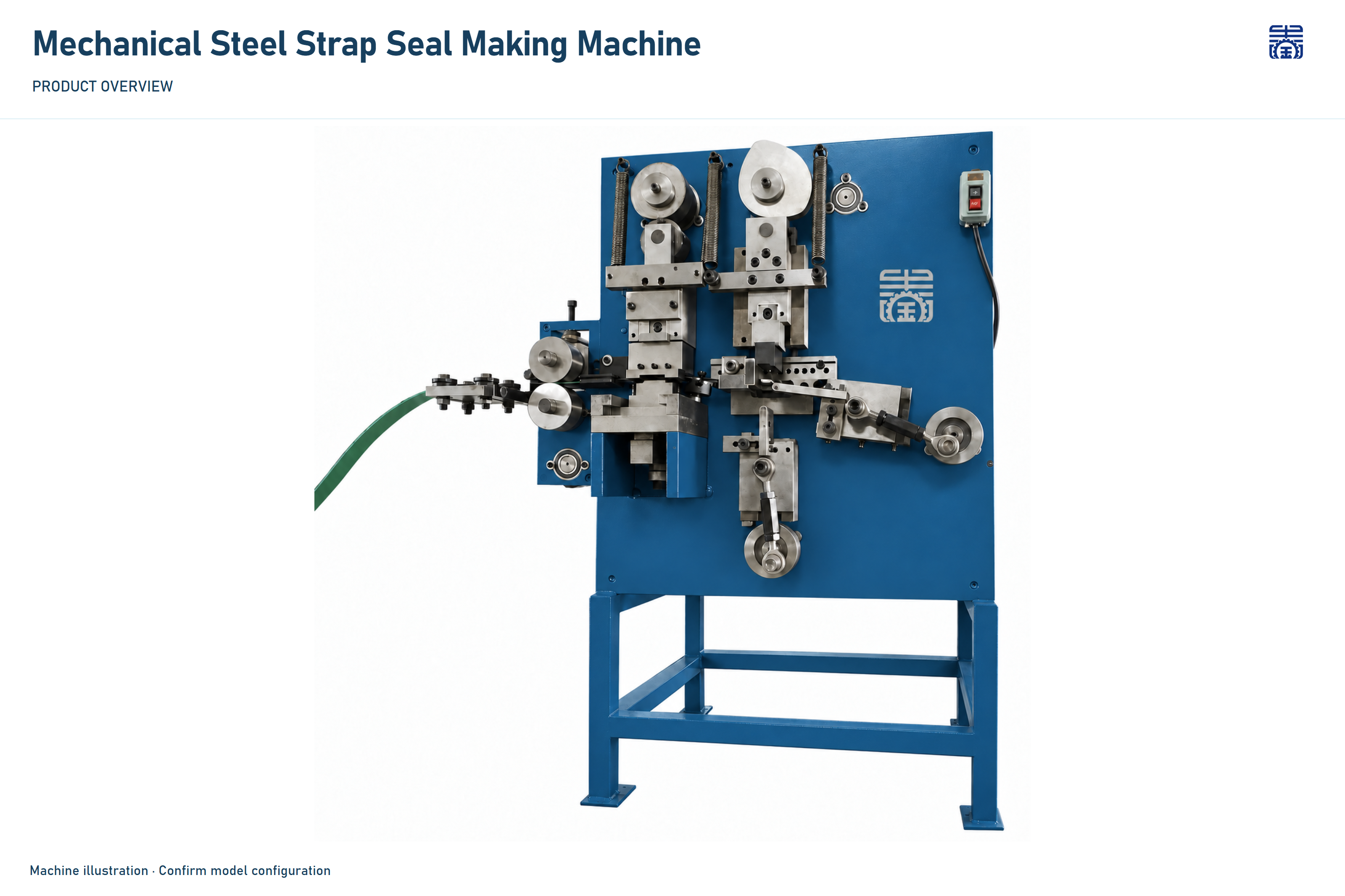 JINCHUN Mechanical Steel Strap Seal Making Machine | Metal Packaging Buckle Equipment