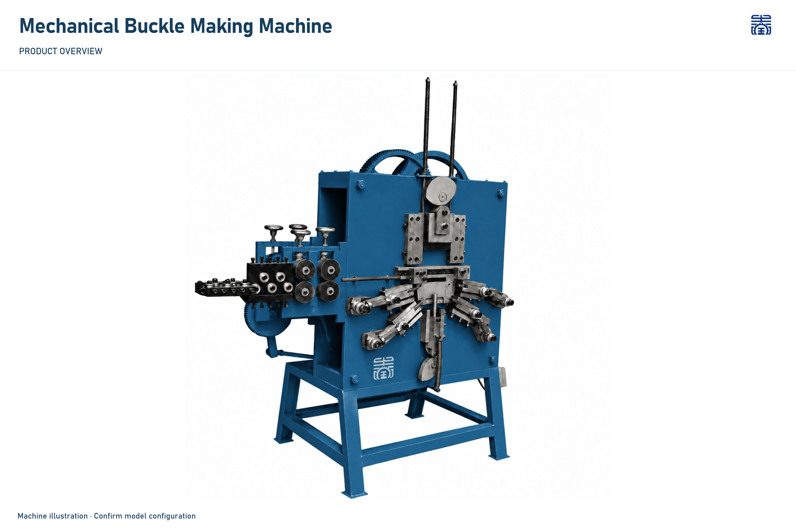 JINCHUN Mechanical Buckle Making Machine | D-Ring and Hook Forming Equipment
