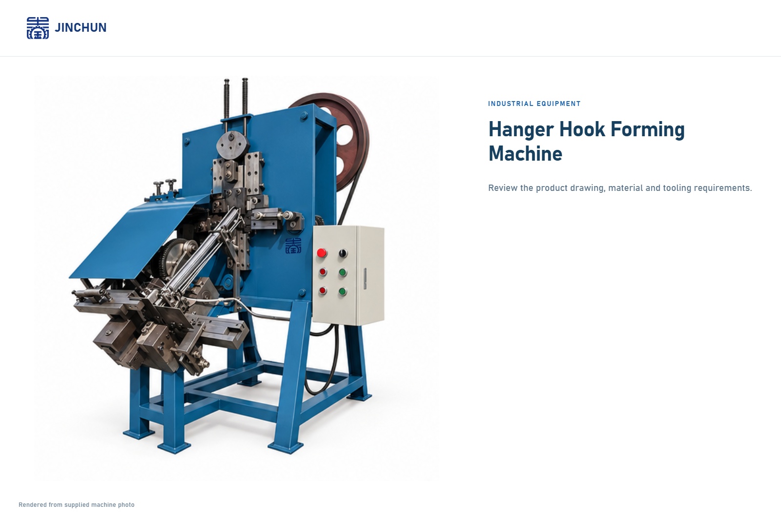 JINCHUN Hanger Hook Forming Machine | Custom Forming Equipment