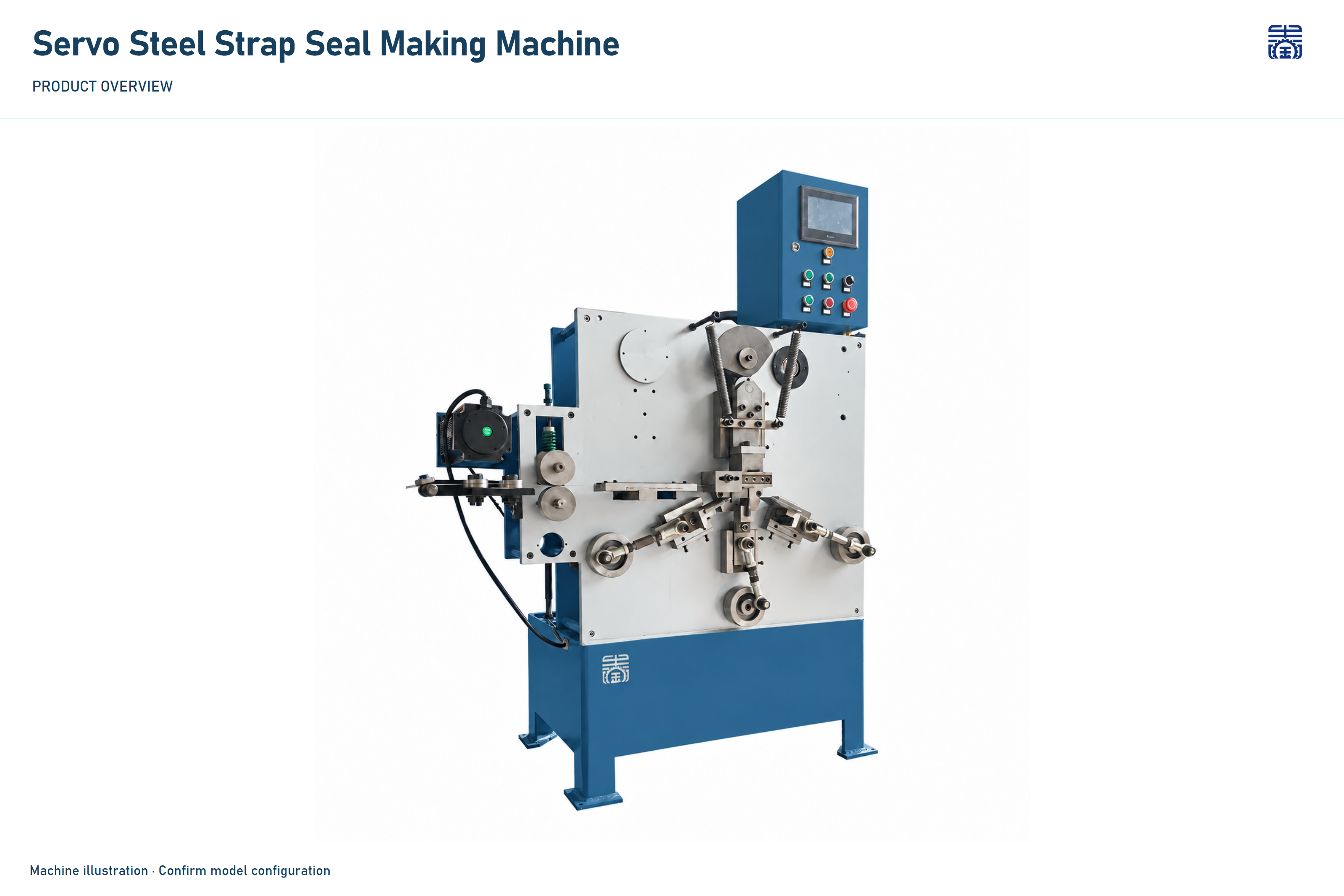 JINCHUN Servo Steel Strap Seal Making Machine | Custom Forming Equipment