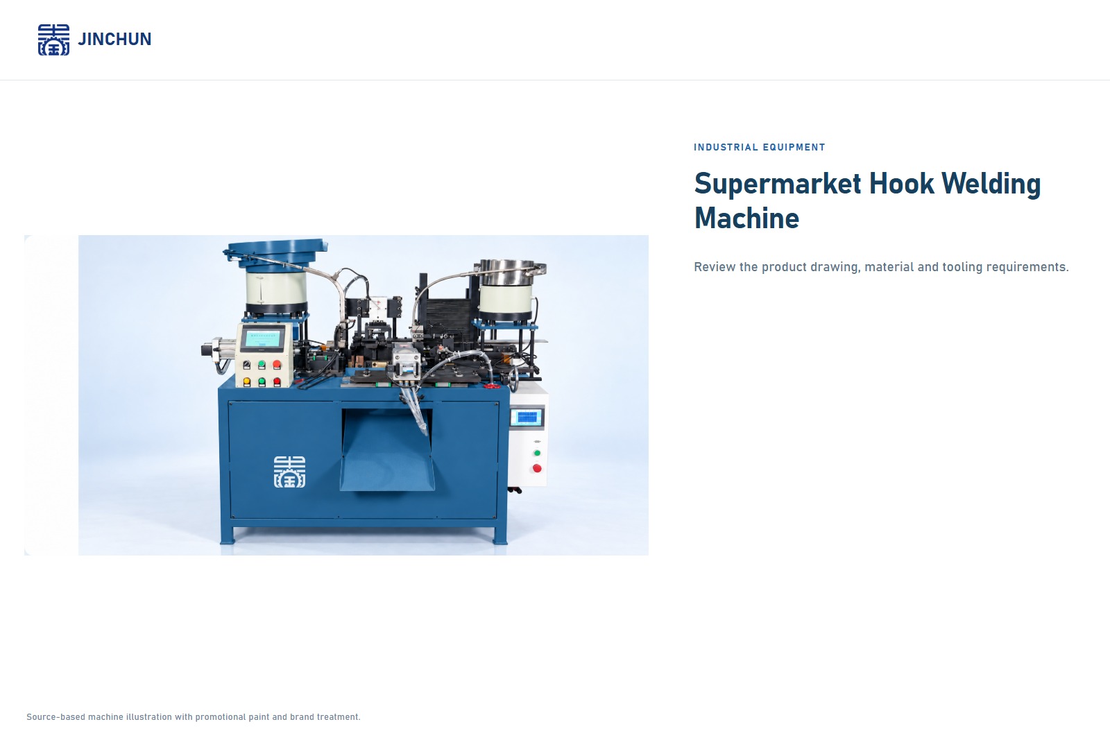 Machine à souder des crochets d’affichage pour supermarchés JINCHUN | Équipement de soudage de fil