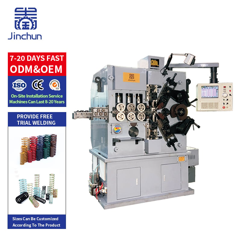 5 Axis CNC Compression Spring Machine for Flexible Precision Coiling