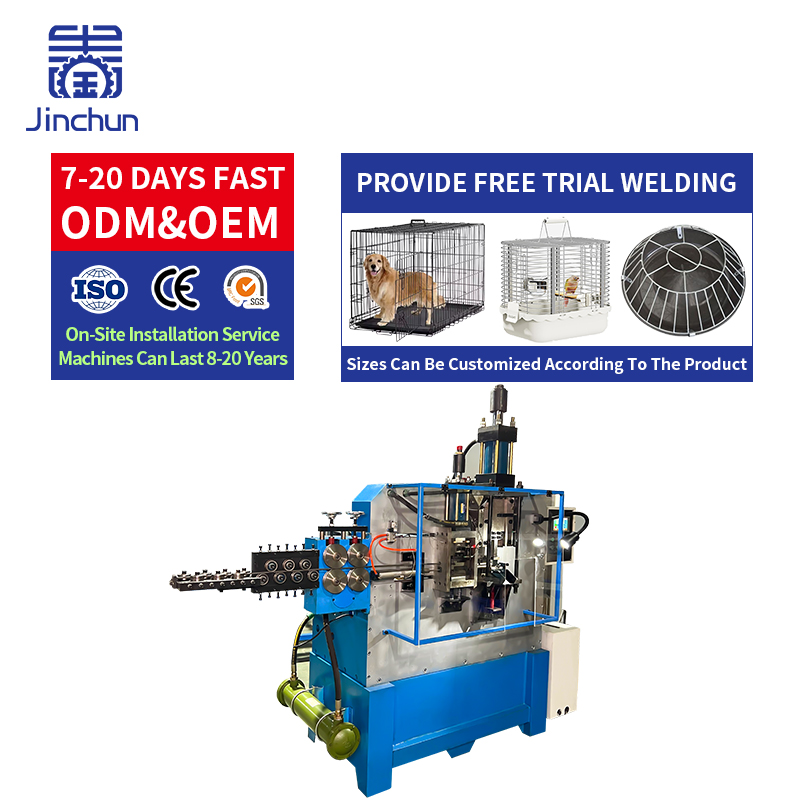Macchina Speciale per Fibbia per Linea di Produzione di Gabbie per Animali Domestici Jinchun Macchina Complessa per Piega del Ferro per Assemblaggio di Gabbie per Animali Domestici