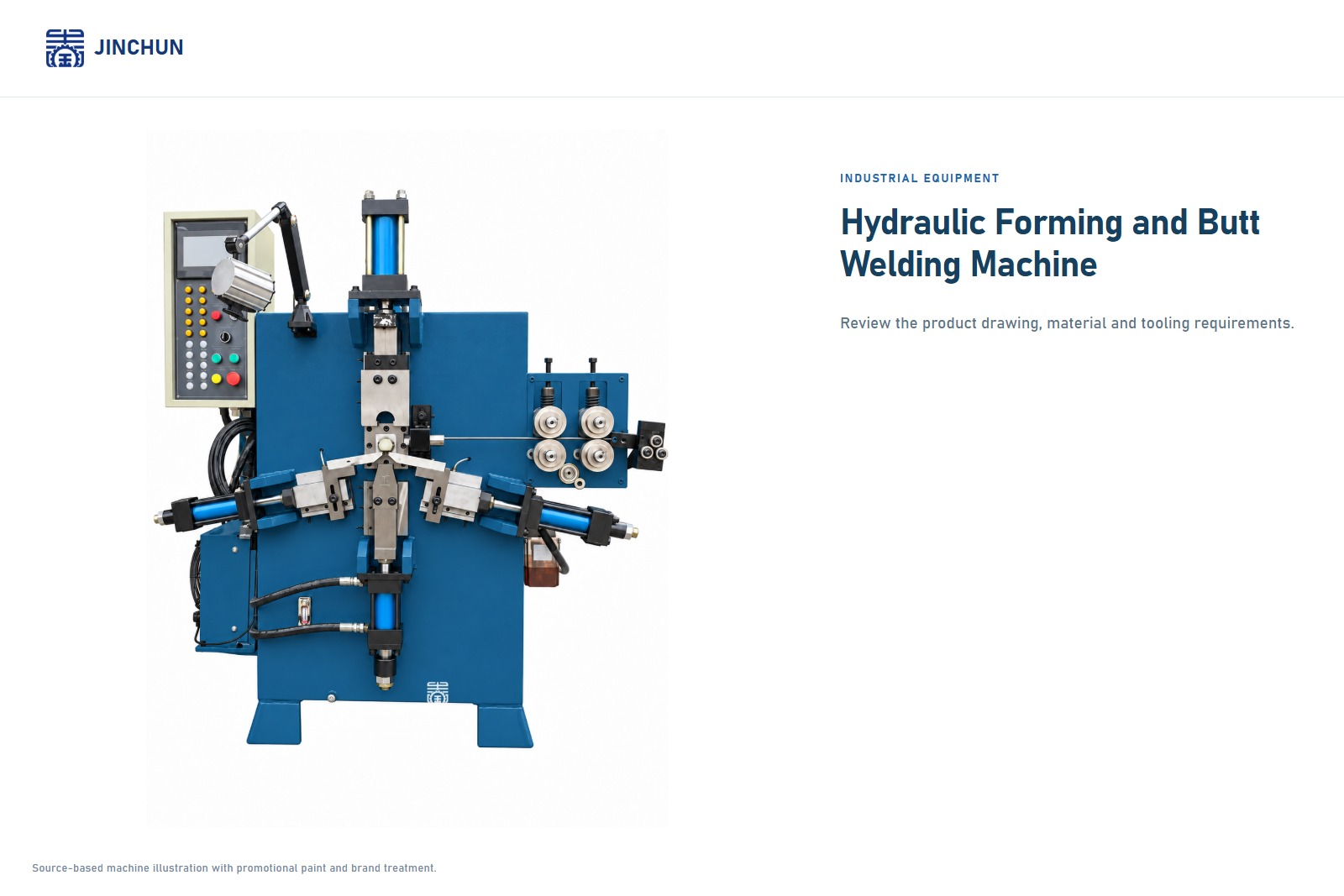 Machine hydraulique de formage et de soudage bout à bout JINCHUN | Équipement de formage et de soudage