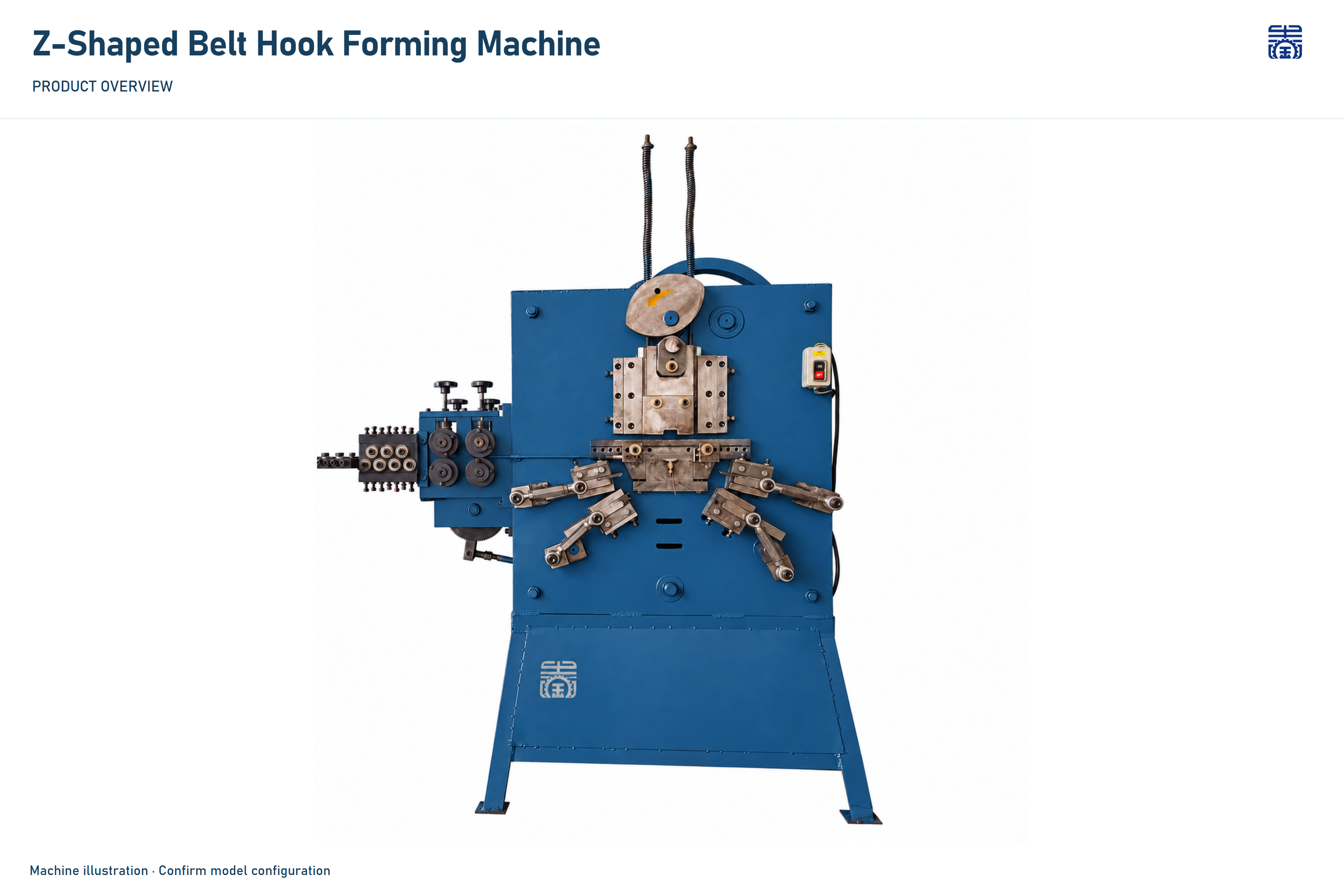 JINCHUN Z-Shaped Belt Hook Forming Machine | Conveyor Belt Fastener Equipment