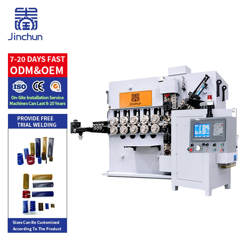 5 Axis Heavy-Duty CNC Compression Spring Coiling Machine for Large Spring Production