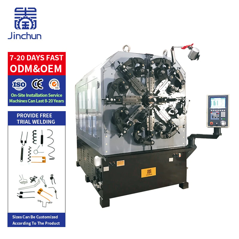 5–6 Axis Powerful Spring and Wire Forming Machine for Complex Components