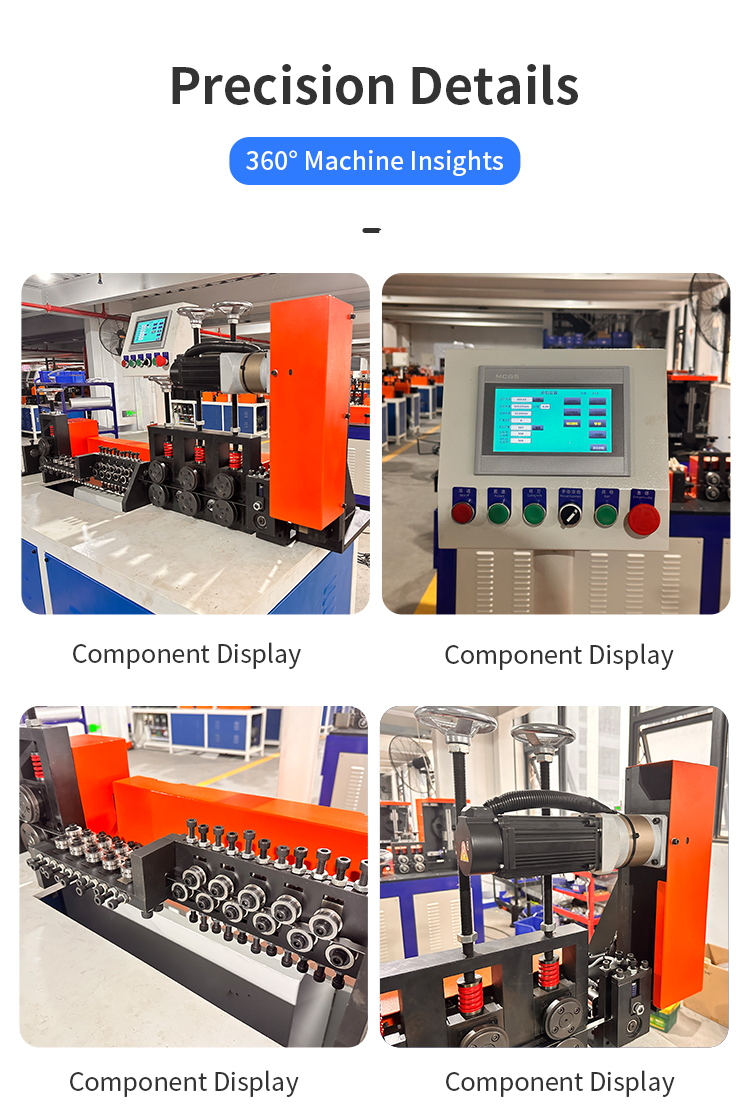 flat iron straightening and cutting machine ideal for shopping carts storage baskets and metal components efficient straightening precise cutting-2