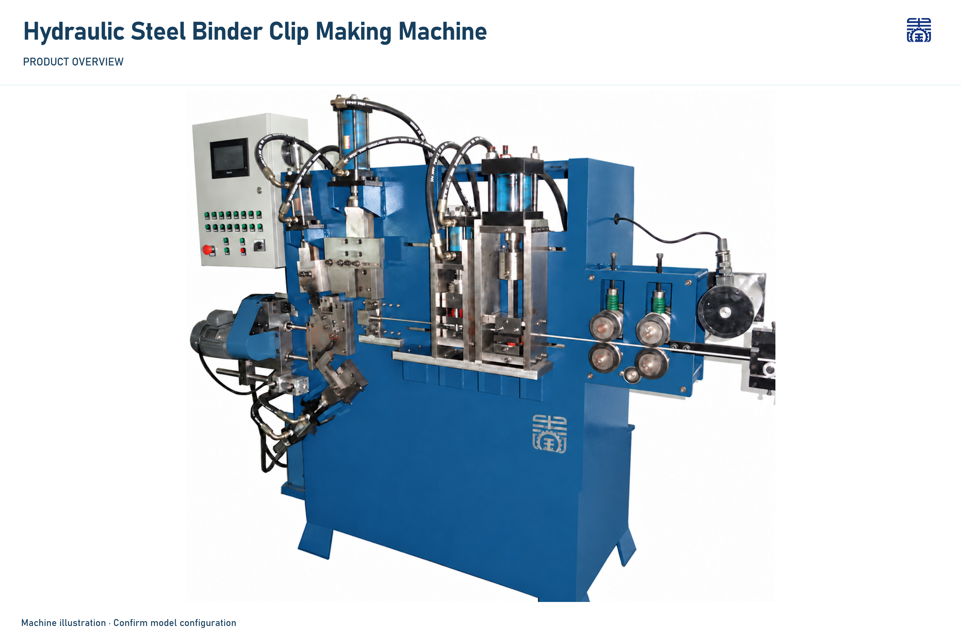 JINCHUN Hydraulic Steel Binder Clip Making Machine | Metal Office Clip Forming Equipment